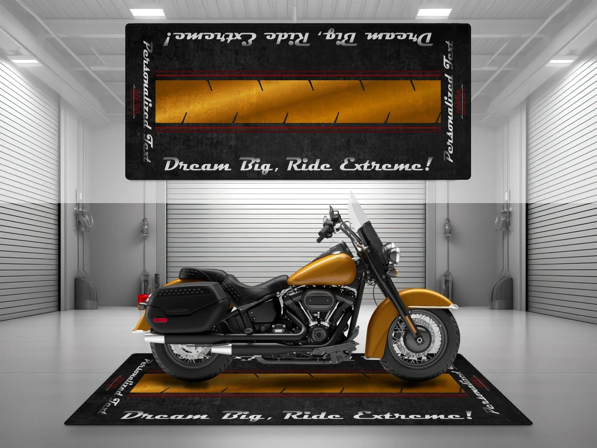 Motorcycle Mat For Cruiser Motorcycle "Dream Big, Ride Extreme" - MM7310 - Image 16