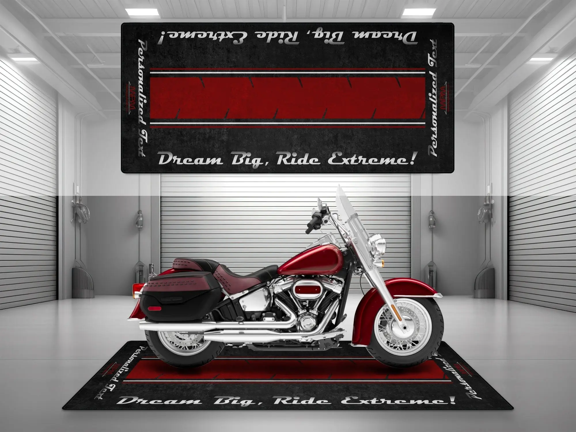 Motorcycle Mat For Cruiser Motorcycle "Dream Big, Ride Extreme" - MM7310 - Image 17