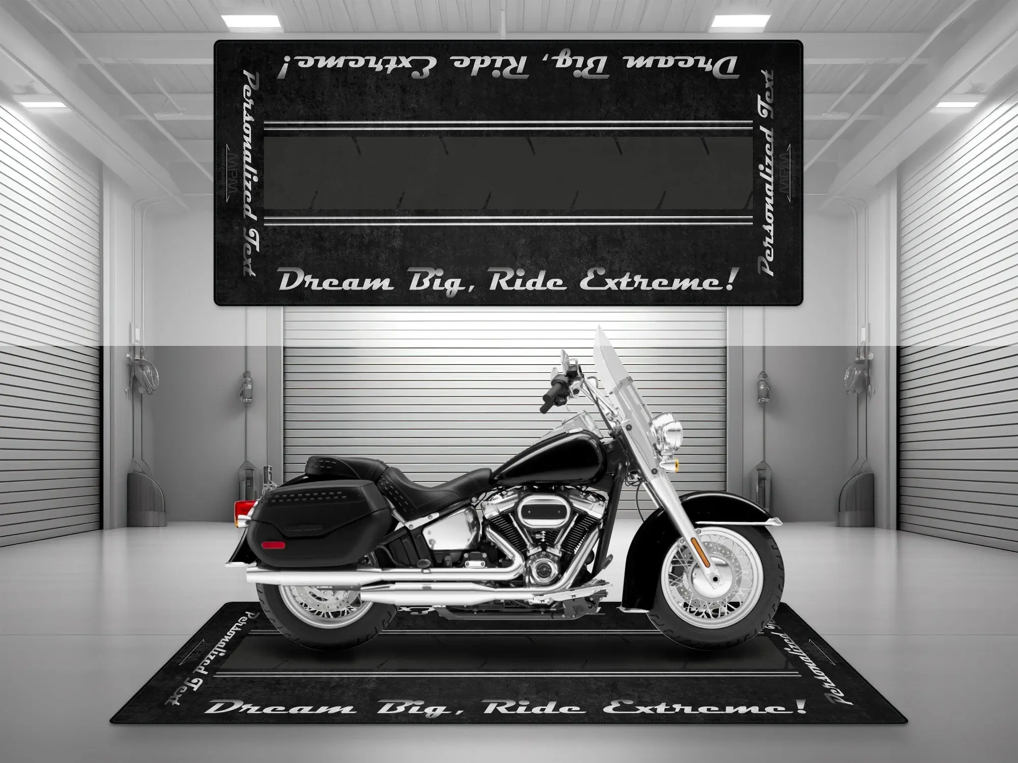 Motorcycle Mat For Cruiser Motorcycle "Dream Big, Ride Extreme" - MM7310 - Image 19