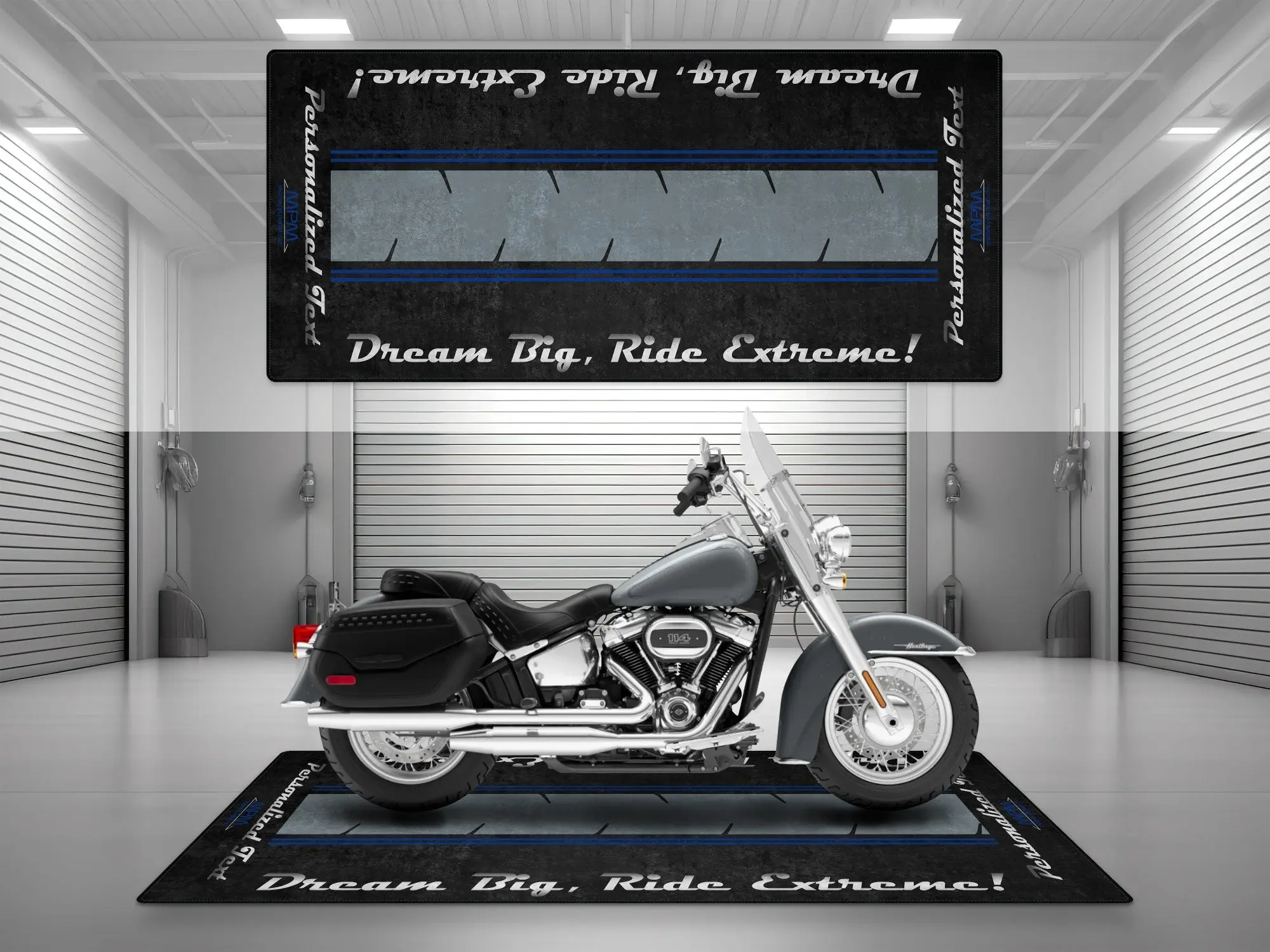 Motorcycle Mat For Cruiser Motorcycle "Dream Big, Ride Extreme" - MM7310 - Image 20