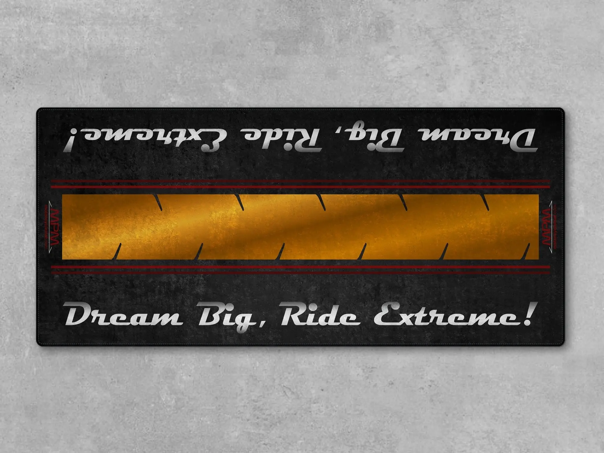 Motorcycle Mat For Cruiser Motorcycle "Dream Big, Ride Extreme" - MM7310 - Image 6