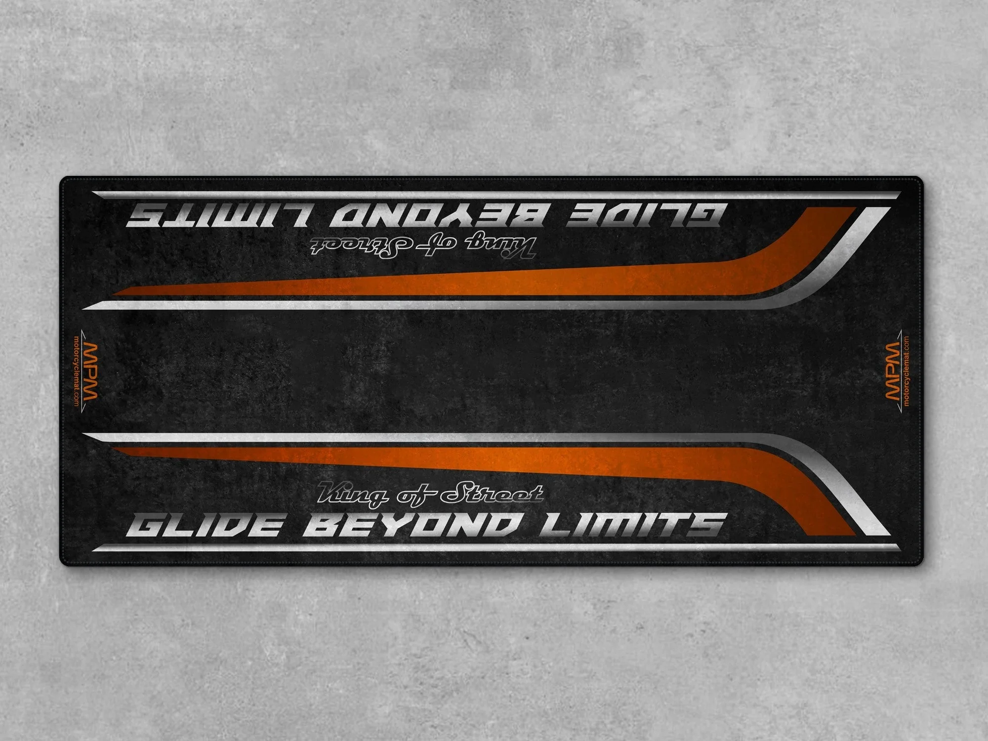 Motorcycle Mat for Cruiser Motorcycle "Glide Beyond Limits - King of Street" - MM7349 - Image 3