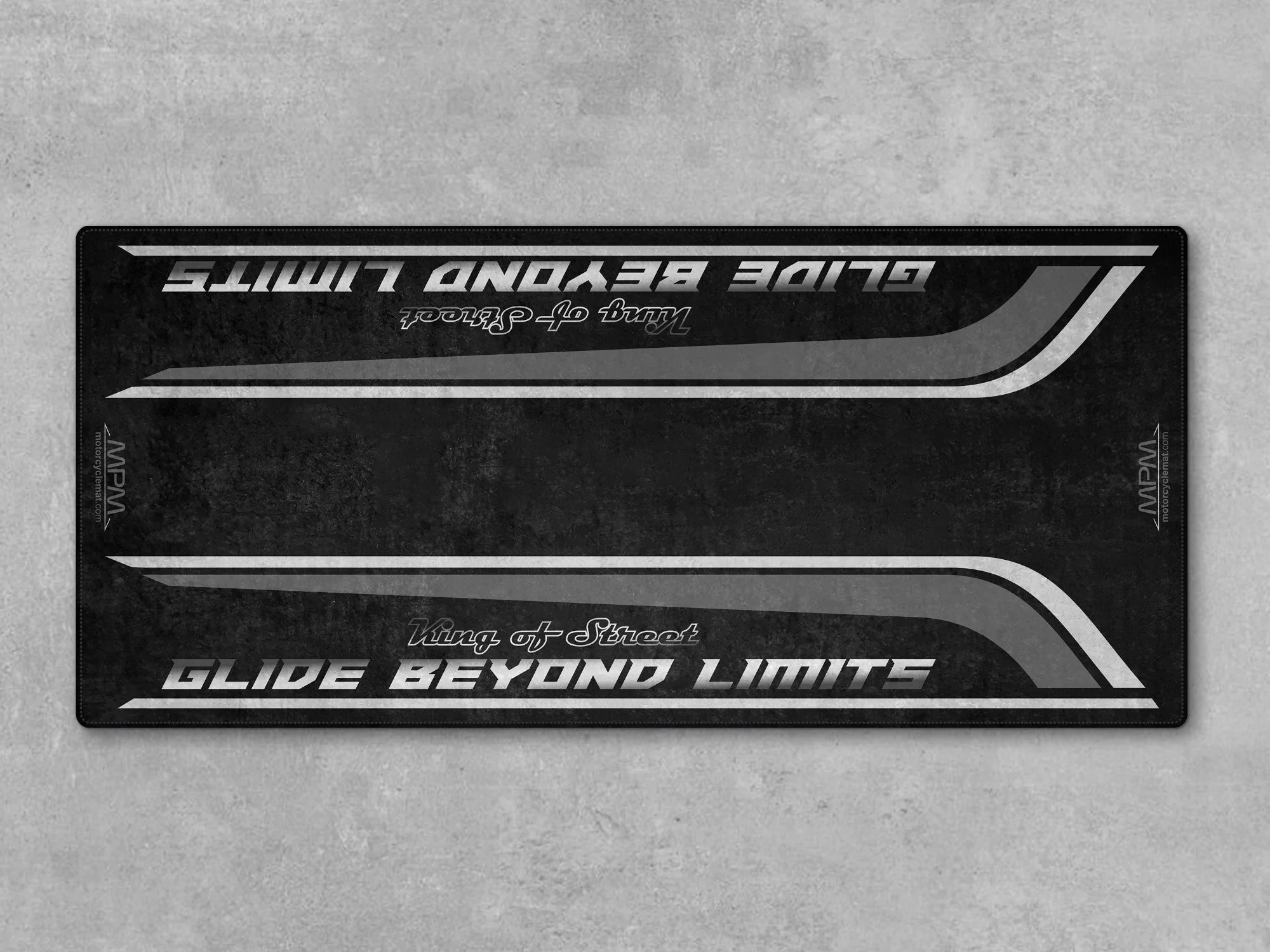Motorcycle Mat for Cruiser Motorcycle "Glide Beyond Limits - King of Street" - MM7349 - Image 5