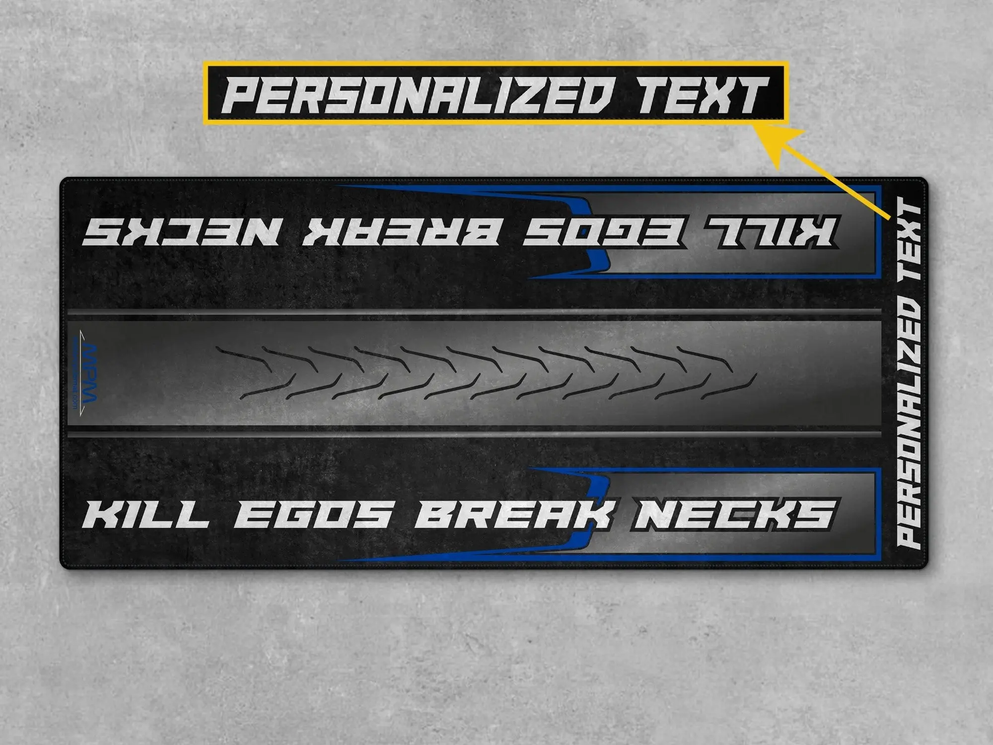 Motorcycle Mat for Cruiser Motorcycle "Kill Egos Break Necks" - MM7309 - Image 14