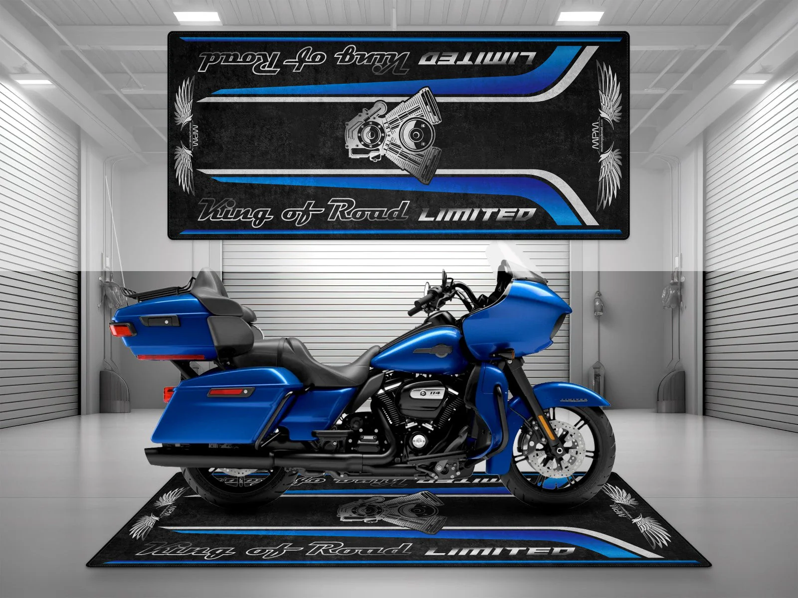 Motorcycle Mat For Cruiser Motorcycle "King of Road Limited" - MM4121 - Image 4