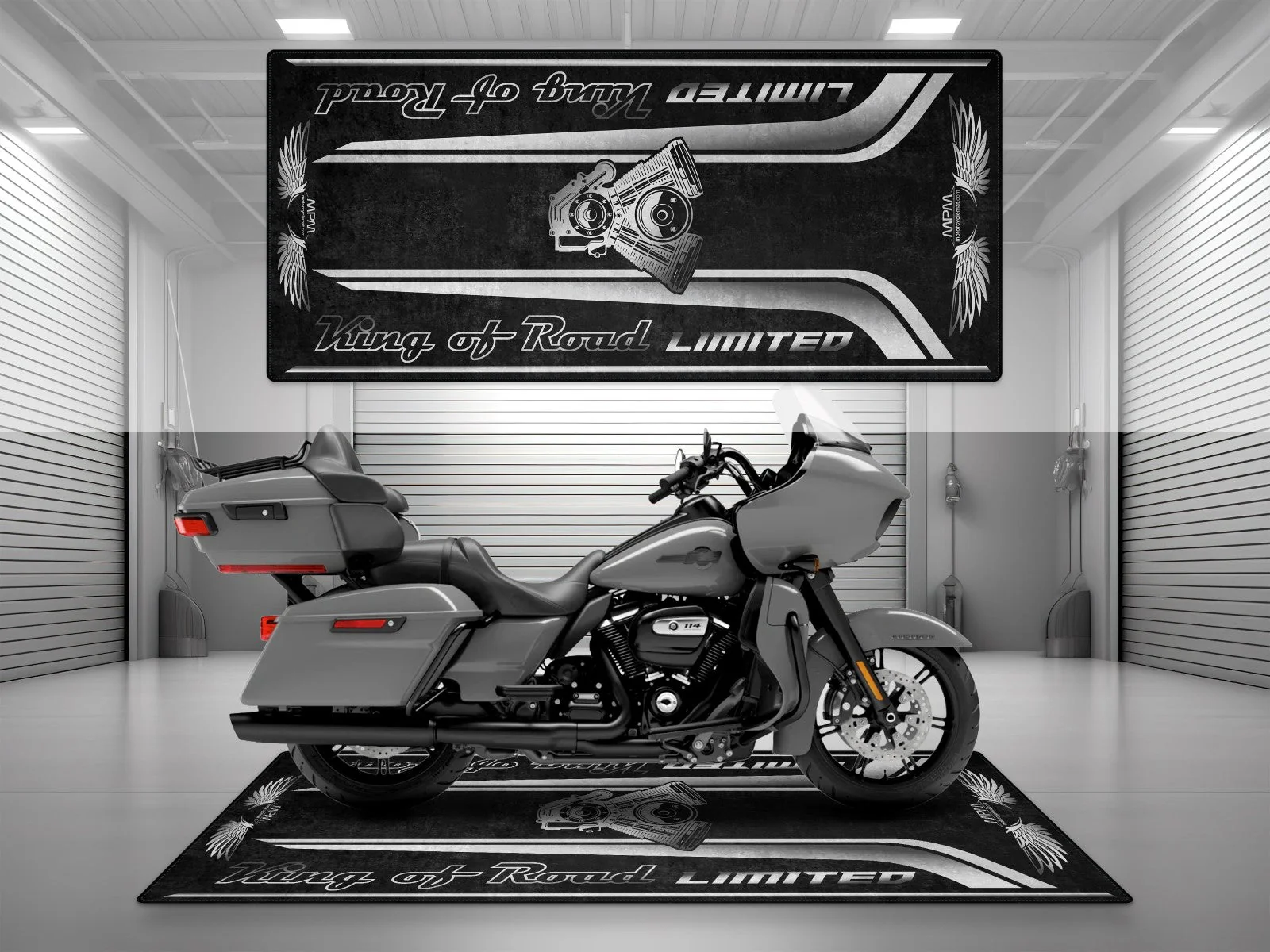 Motorcycle Mat For Cruiser Motorcycle "King of Road Limited" - MM4121 - Image 5