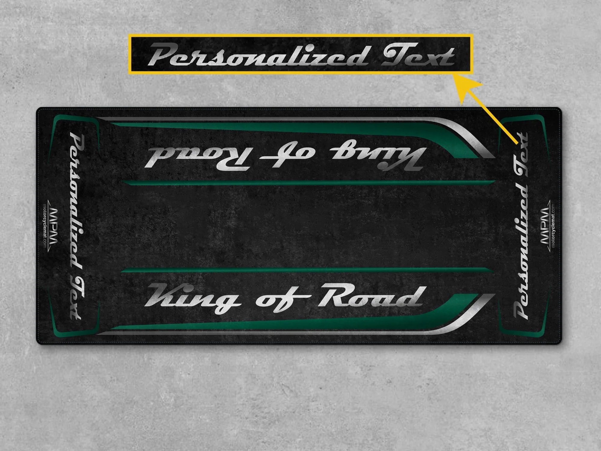 Motorcycle Mat for Cruiser Motorcycle "King of Road" - MM7342 - Image 10