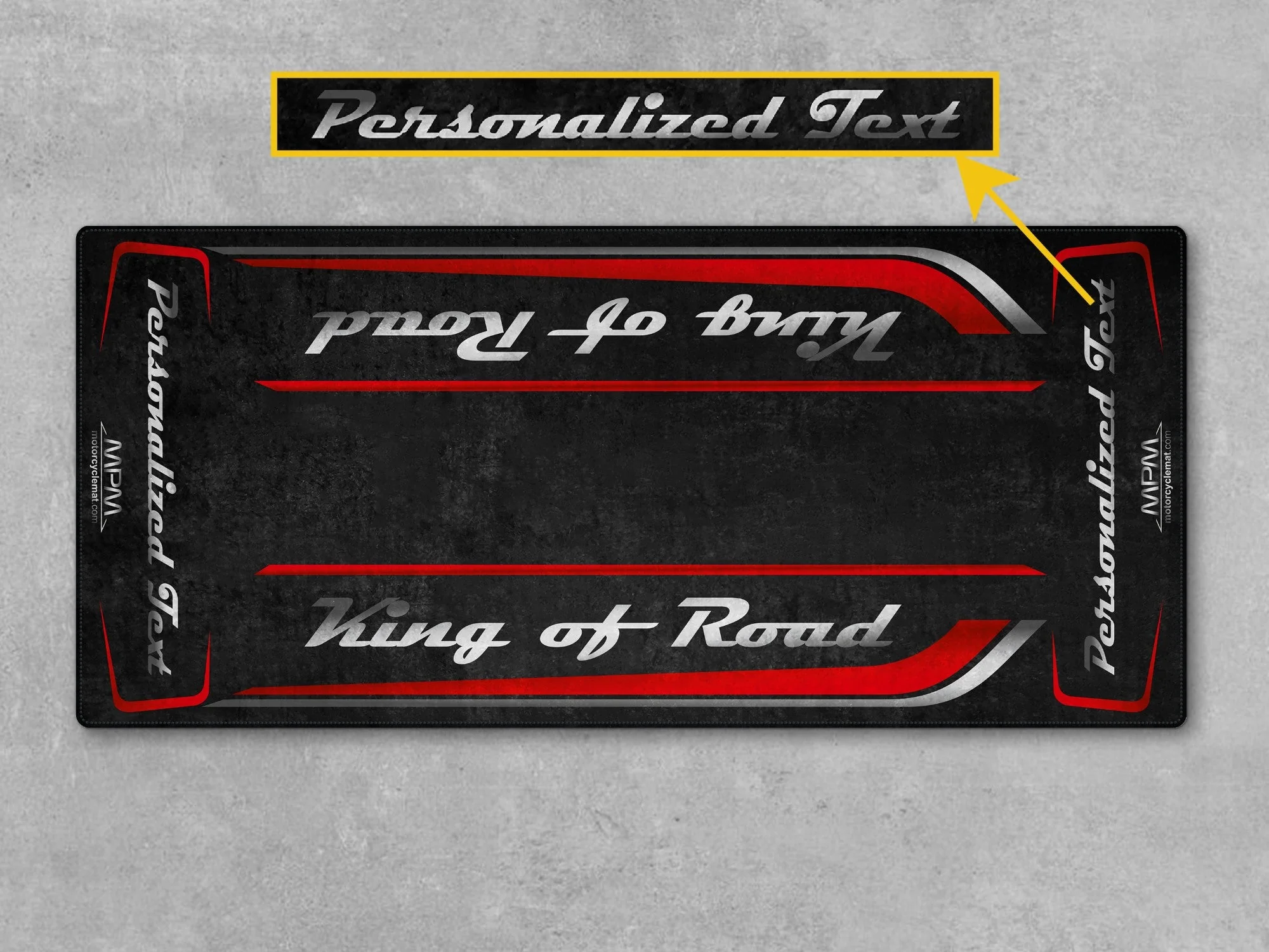 Motorcycle Mat for Cruiser Motorcycle "King of Road" - MM7342 - Image 13