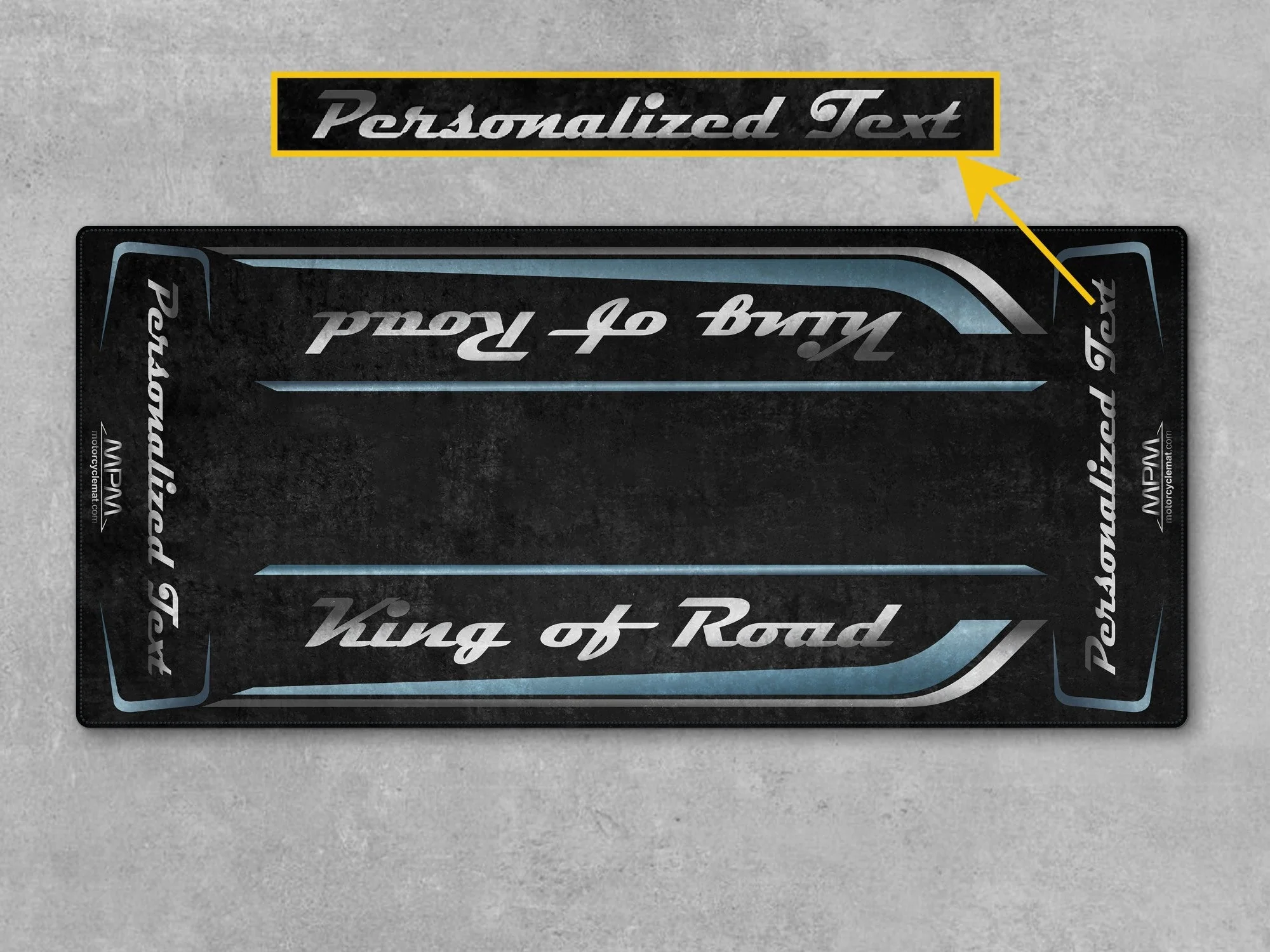 Motorcycle Mat for Cruiser Motorcycle "King of Road" - MM7342 - Image 14