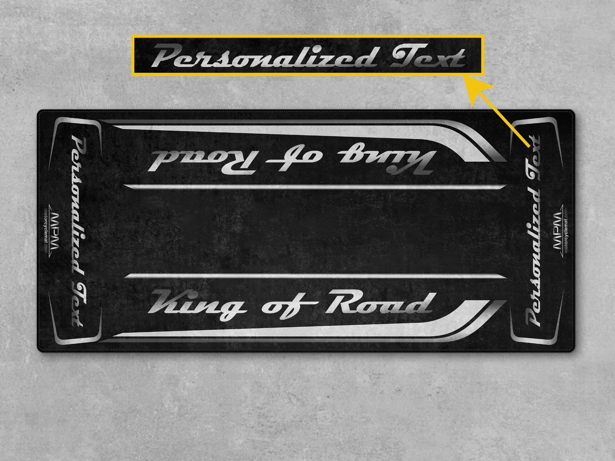 Motorcycle Mat for Cruiser Motorcycle "King of Road" - MM7342 - Image 15
