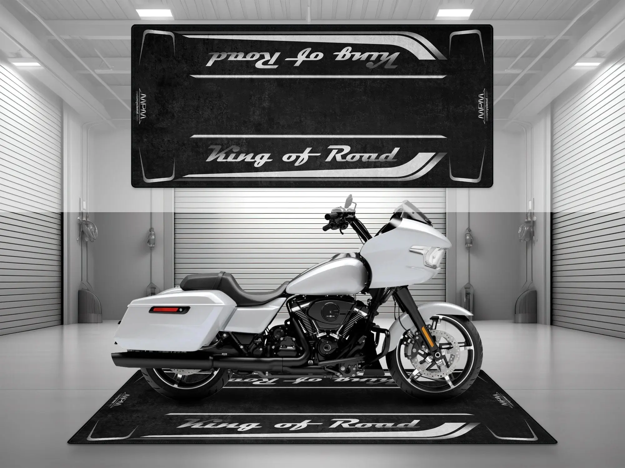 Motorcycle Mat for Cruiser Motorcycle "King of Road" - MM7342 - Image 7