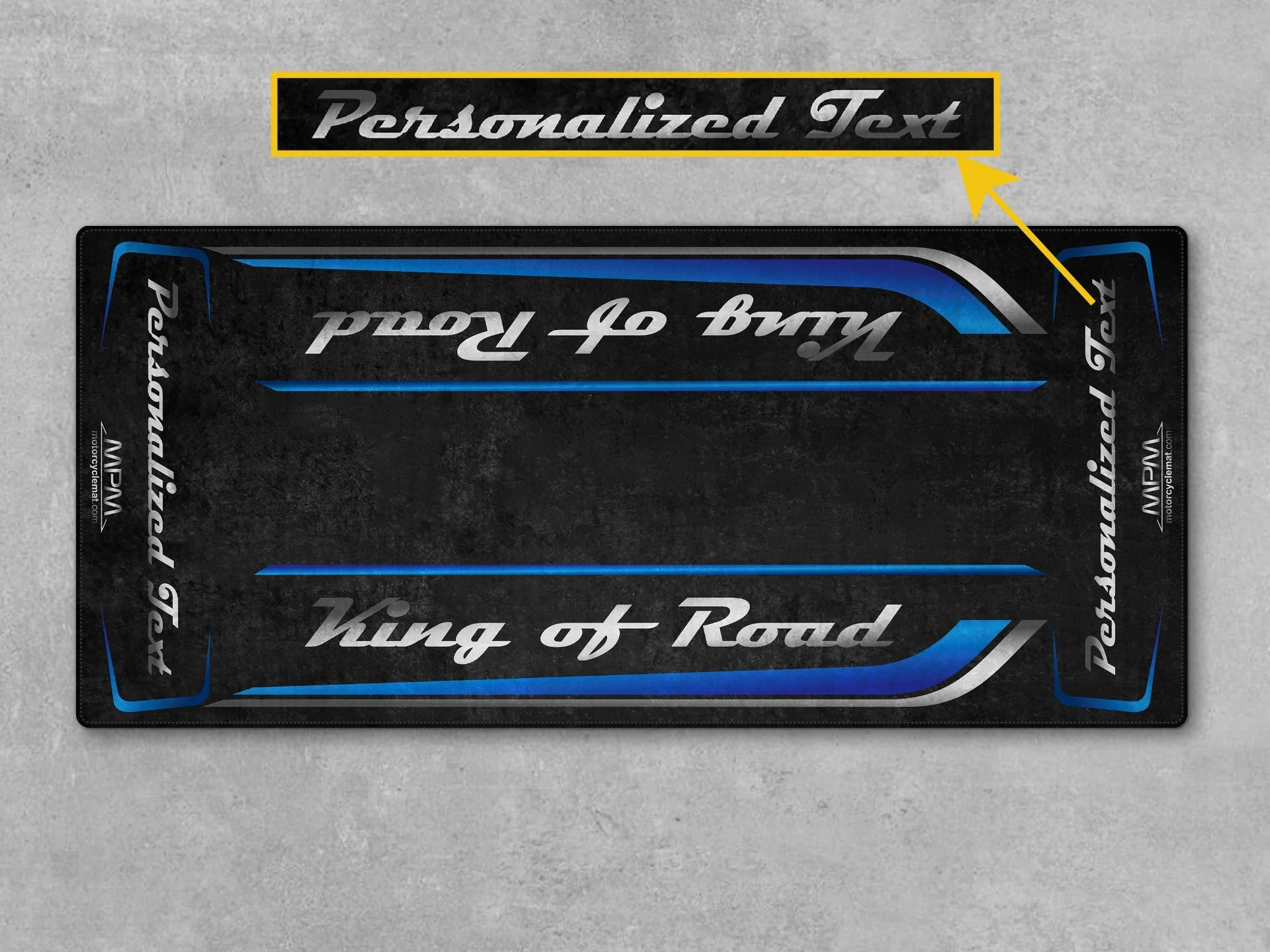 Motorcycle Mat for Cruiser Motorcycle "King of Road" - MM7342 - Image 9