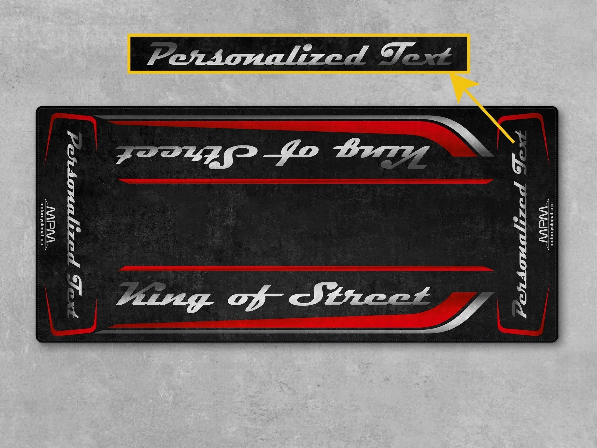Motorcycle Mat for Cruiser Motorcycle "King of Street" - MM7343 - Image 10