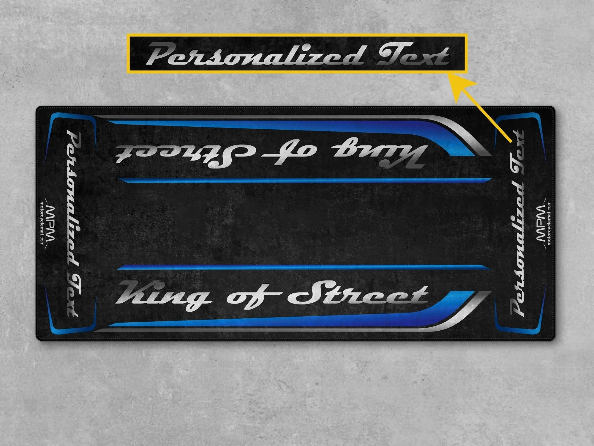 Motorcycle Mat for Cruiser Motorcycle "King of Street" - MM7343 - Image 11