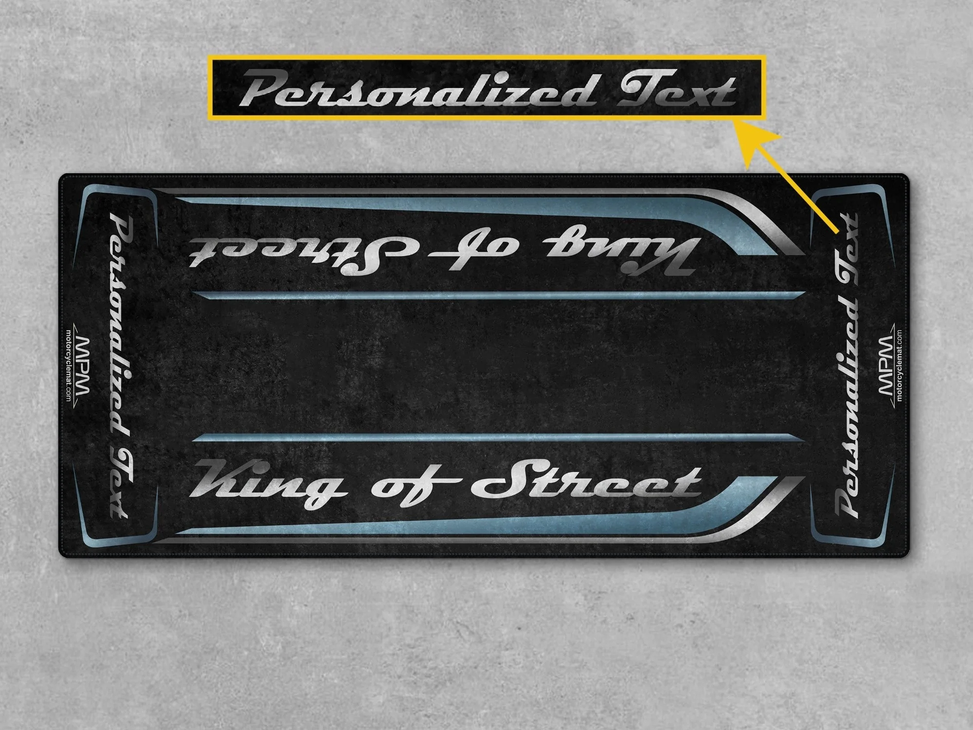 Motorcycle Mat for Cruiser Motorcycle "King of Street" - MM7343 - Image 12