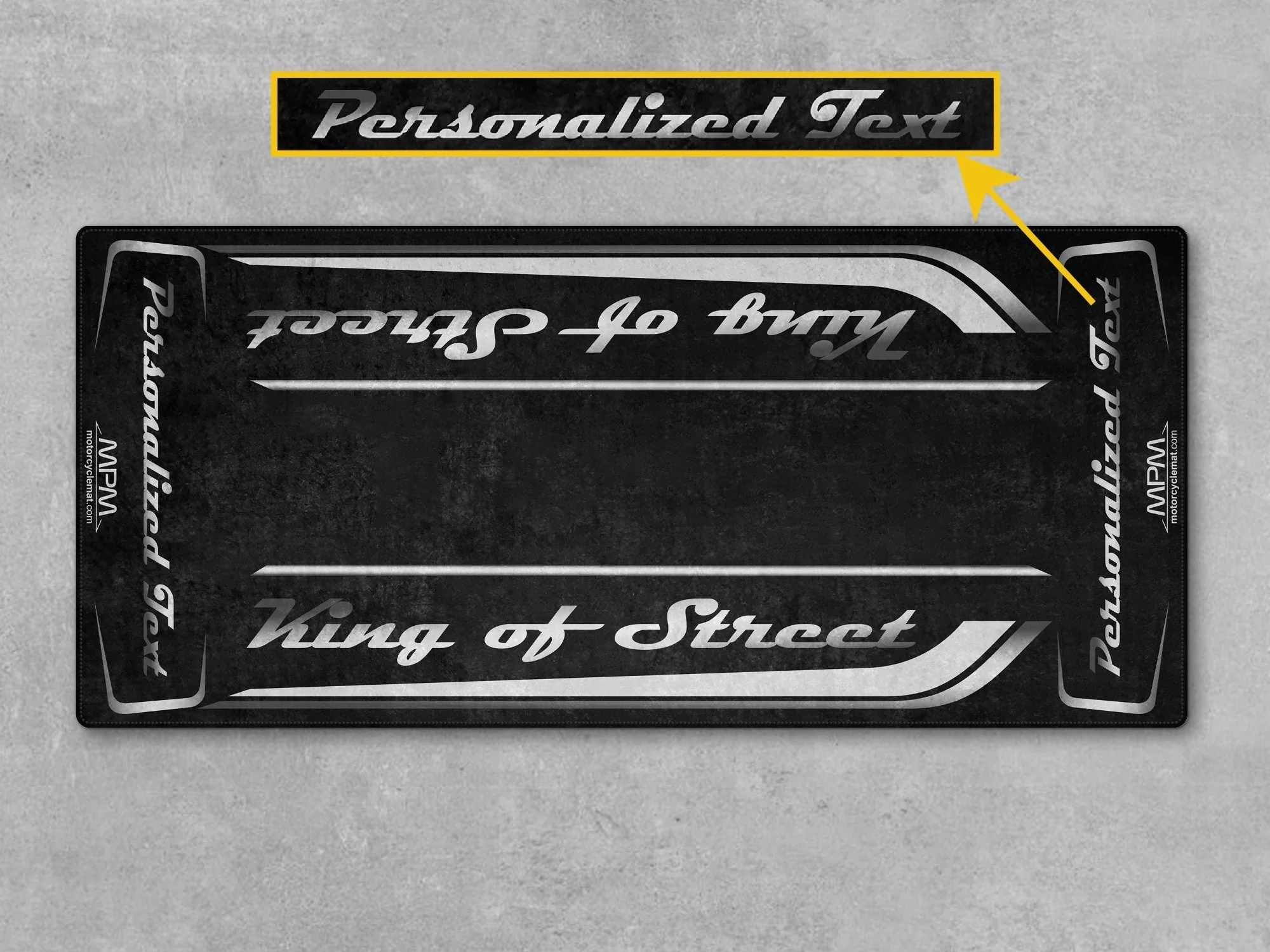 Motorcycle Mat for Cruiser Motorcycle "King of Street" - MM7343 - Image 13