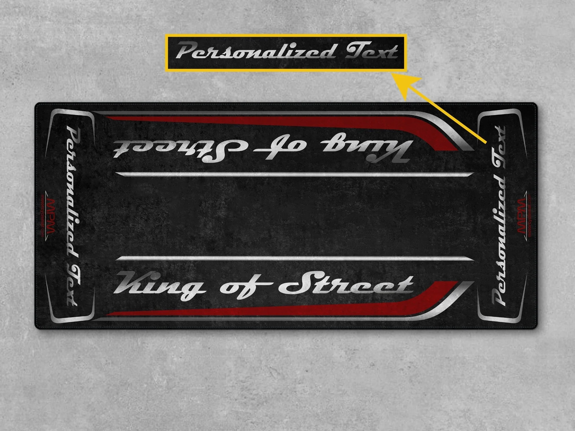 Motorcycle Mat for Cruiser Motorcycle "King of Street" - MM7343 - Image 14