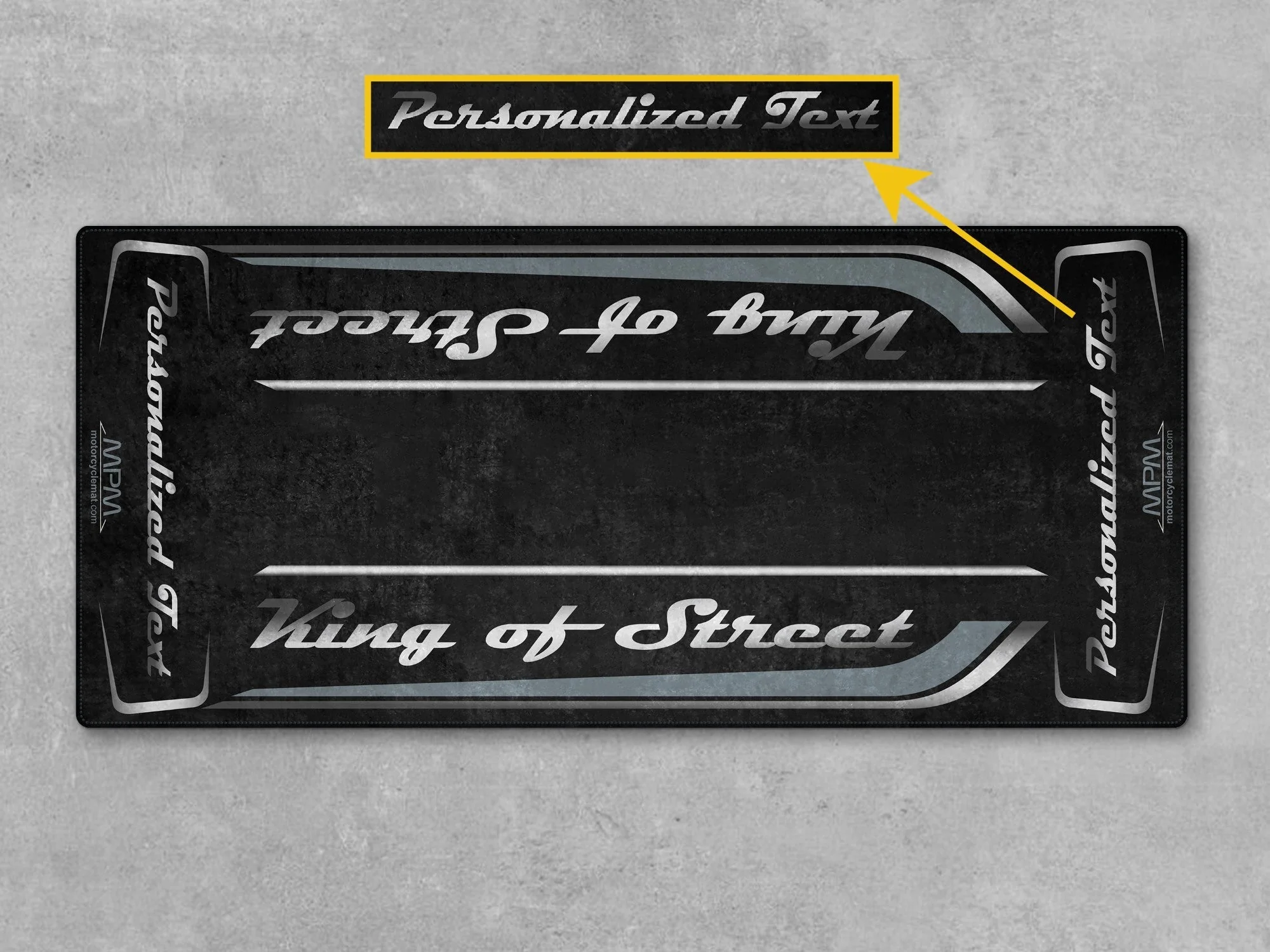 Motorcycle Mat for Cruiser Motorcycle "King of Street" - MM7343 - Image 15