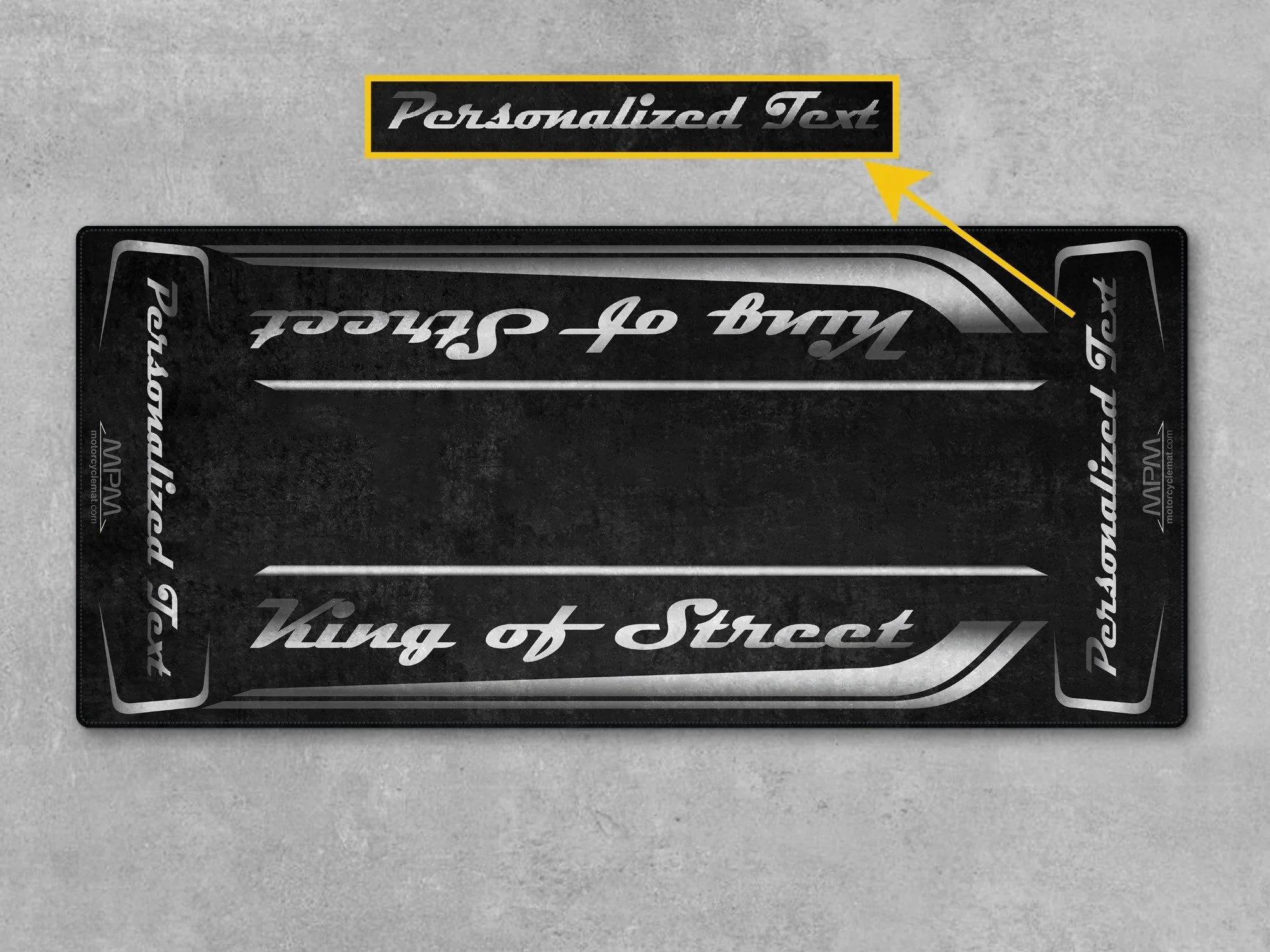 Motorcycle Mat for Cruiser Motorcycle "King of Street" - MM7343 - Image 16