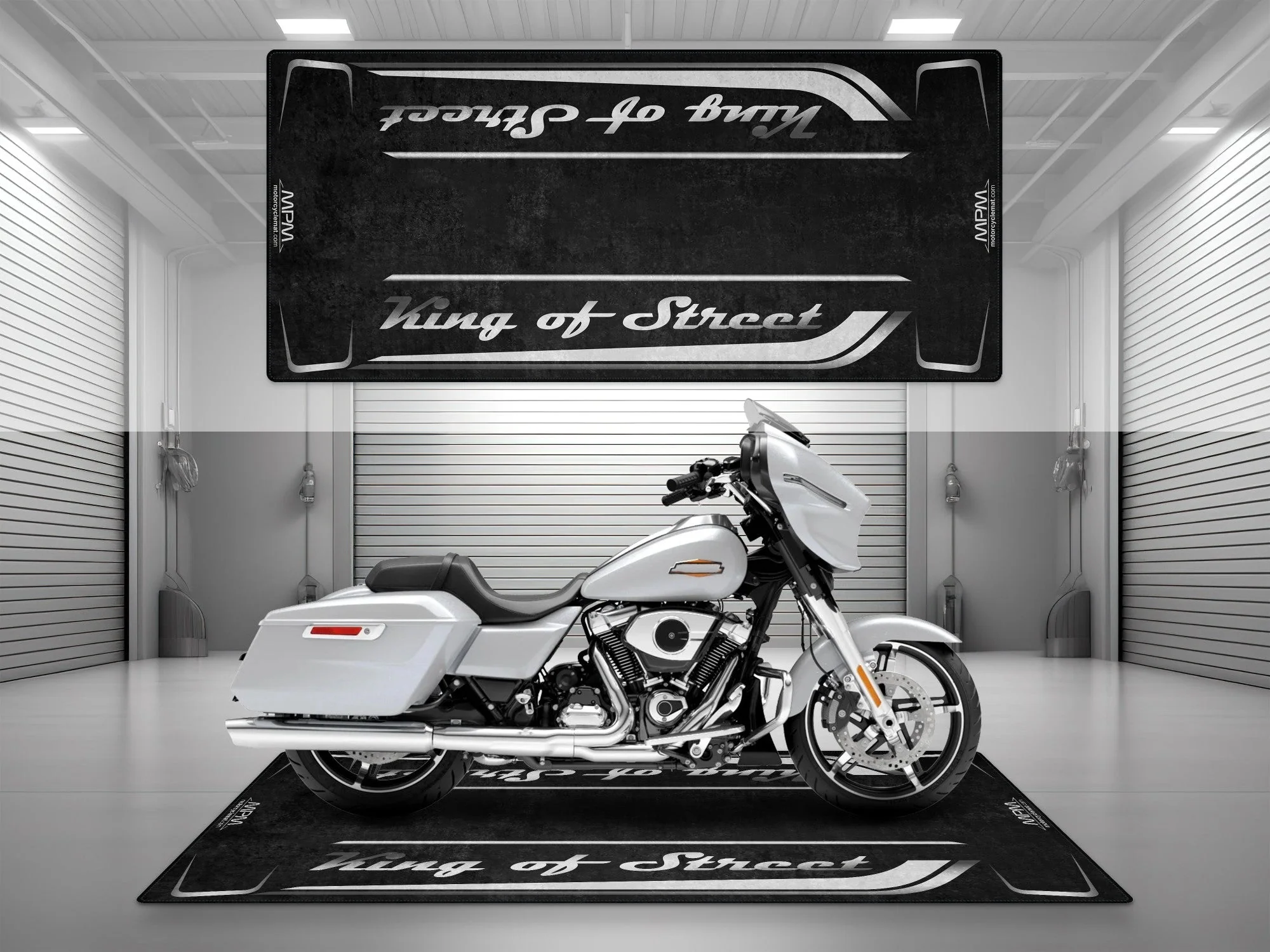 Motorcycle Mat for Cruiser Motorcycle "King of Street" - MM7343 - Image 5