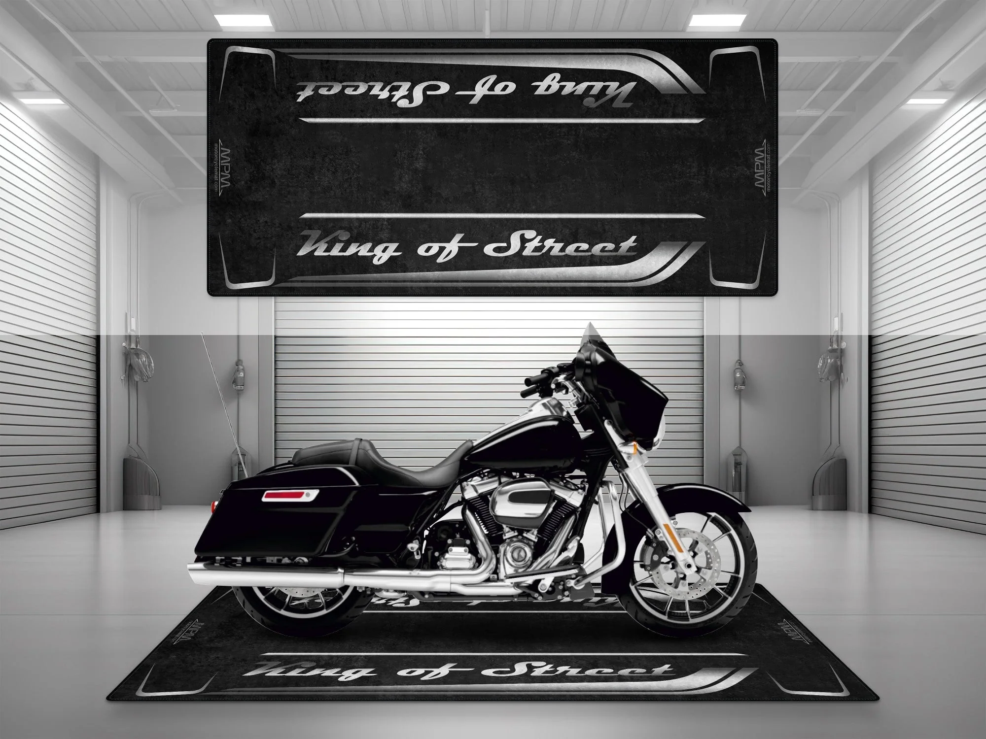 Motorcycle Mat for Cruiser Motorcycle "King of Street" - MM7343 - Image 7