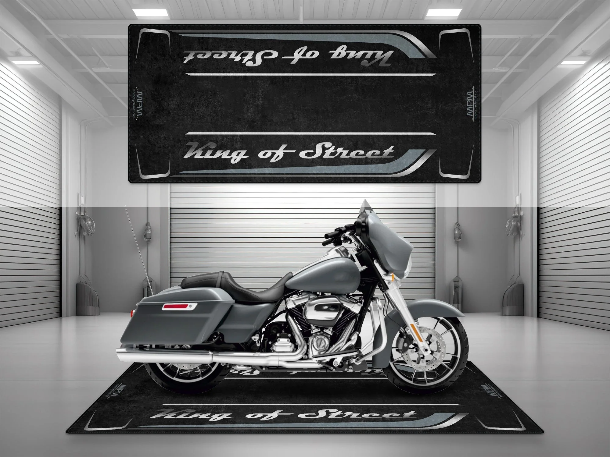 Motorcycle Mat for Cruiser Motorcycle "King of Street" - MM7343 - Image 8