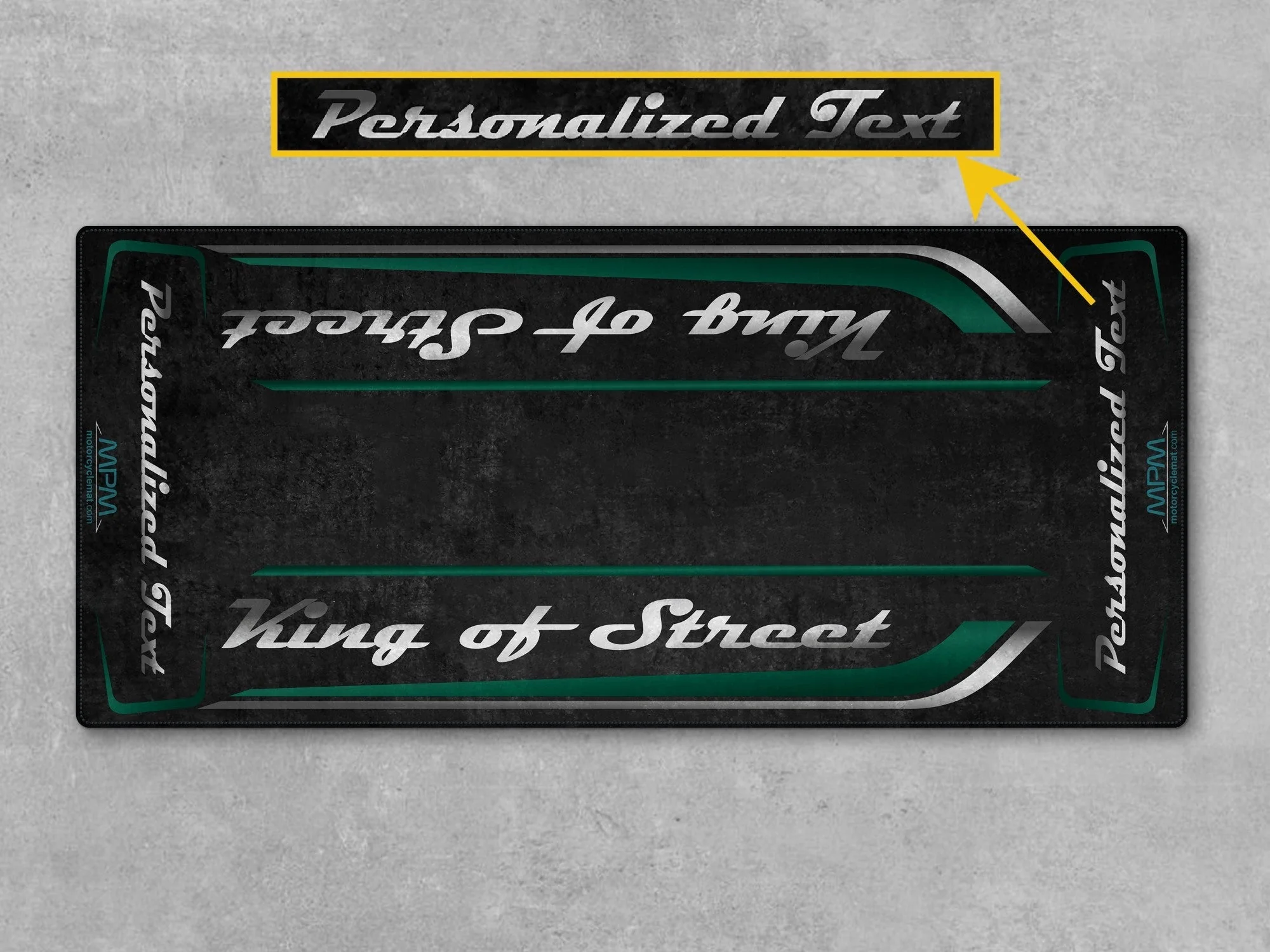 Motorcycle Mat for Cruiser Motorcycle "King of Street" - MM7343 - Image 9