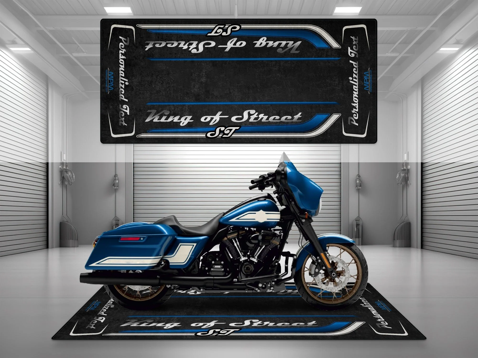 Motorcycle Mat for Cruiser Motorcycle "King of Street ST" - MM7348 - Image 10