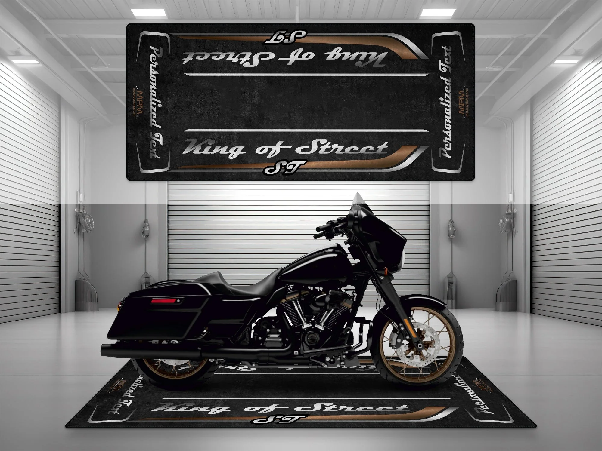 Motorcycle Mat for Cruiser Motorcycle "King of Street ST" - MM7348 - Image 11