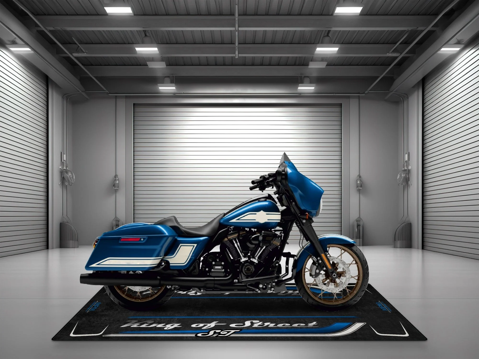 Motorcycle Mat for Cruiser Motorcycle "King of Street ST" - MM7348 - Image 13
