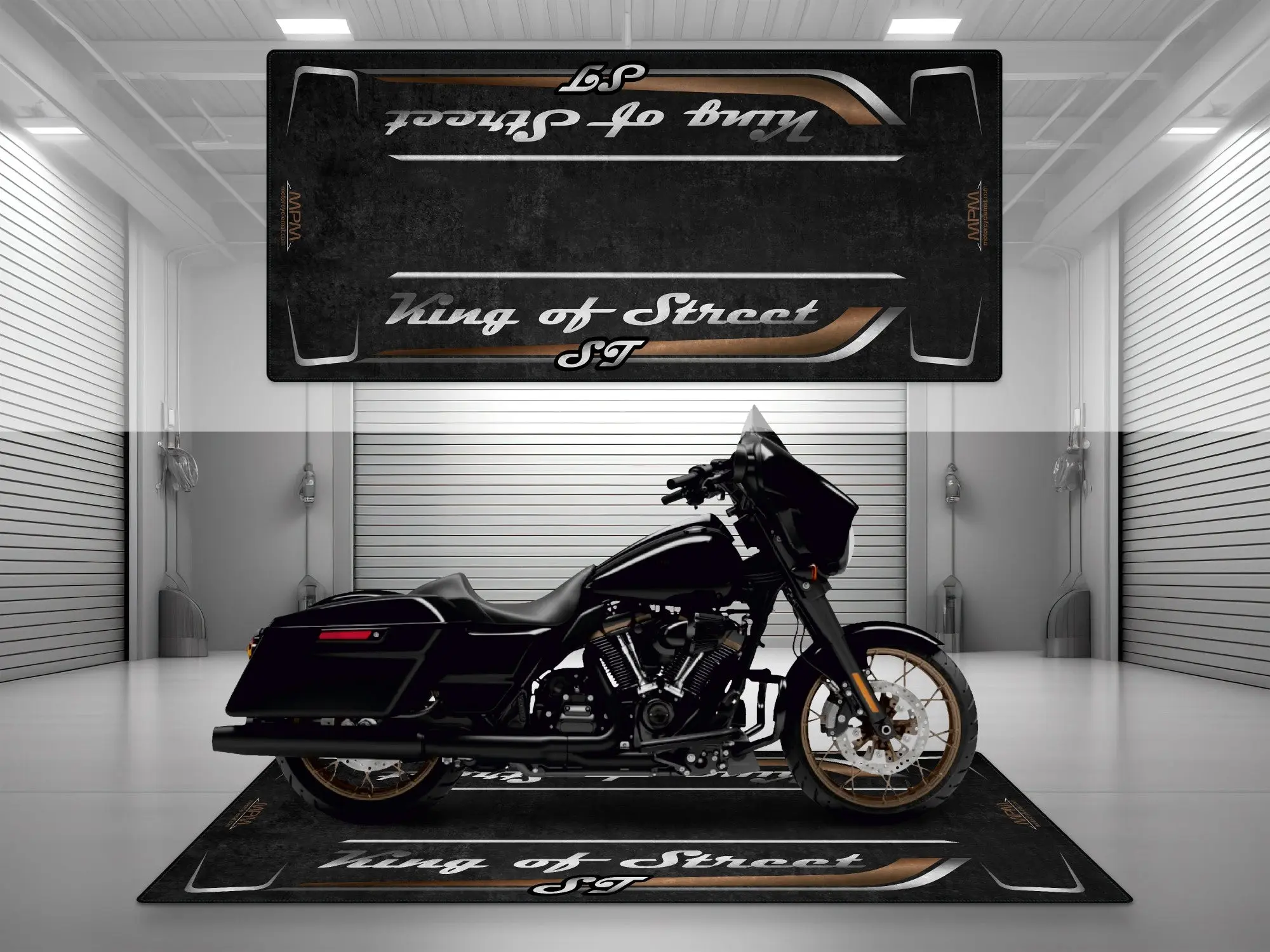 Motorcycle Mat for Cruiser Motorcycle "King of Street ST" - MM7348 - Image 2