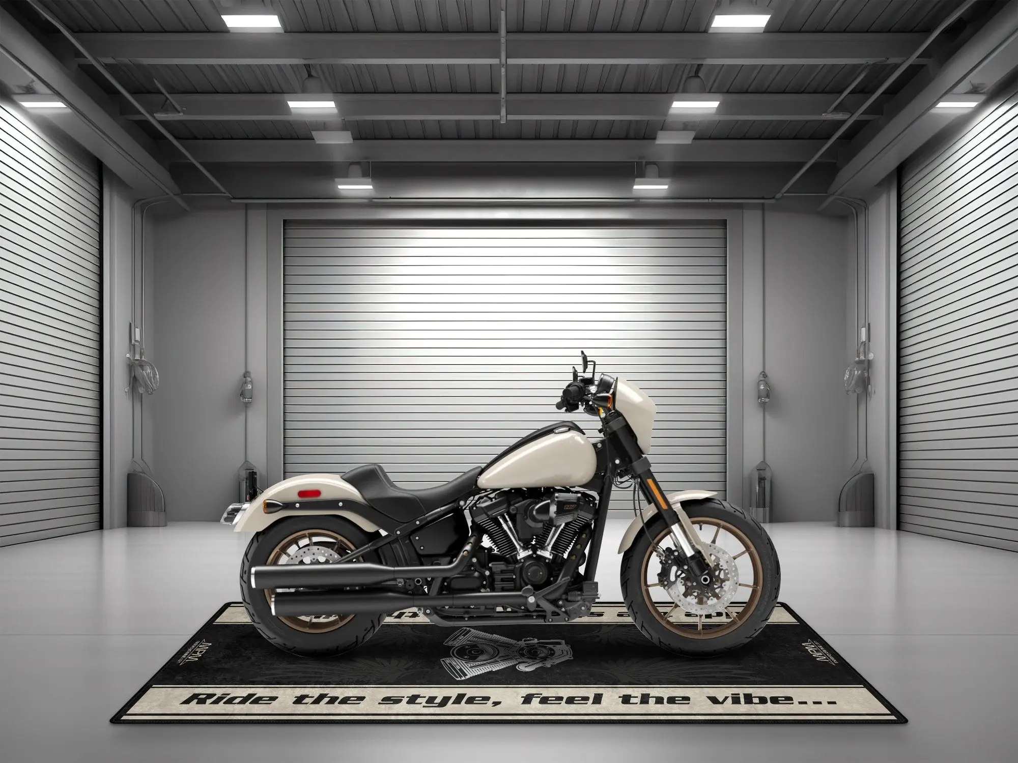 Motorcycle Mat for Cruiser Motorcycle "Ride The Style, Feel The Vibe" - MM7306 - Image 10