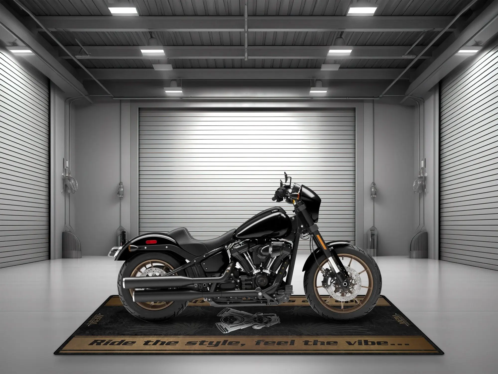 Motorcycle Mat for Cruiser Motorcycle "Ride The Style, Feel The Vibe" - MM7306 - Image 9