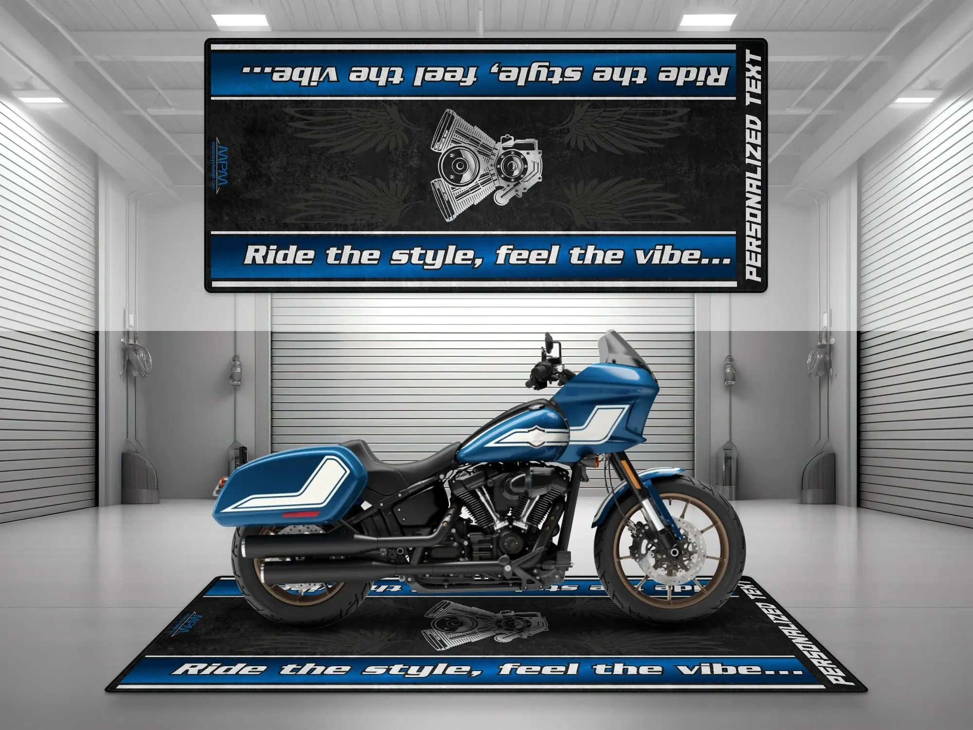 Motorcycle Mat for Cruiser Motorcycle "Ride The Style, Feel The Vibe" - MM7307 - Image 10