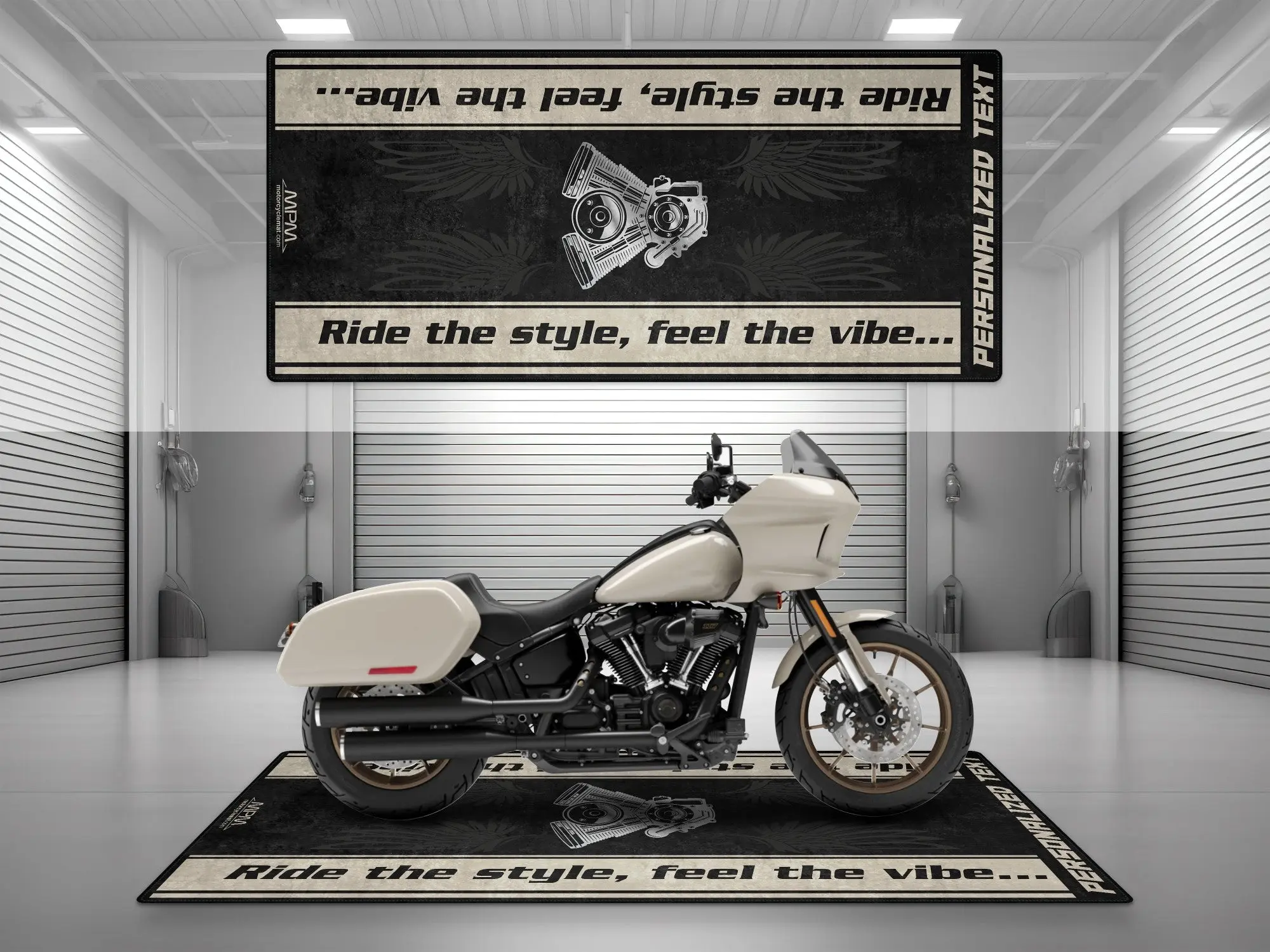 Motorcycle Mat for Cruiser Motorcycle "Ride The Style, Feel The Vibe" - MM7307 - Image 11