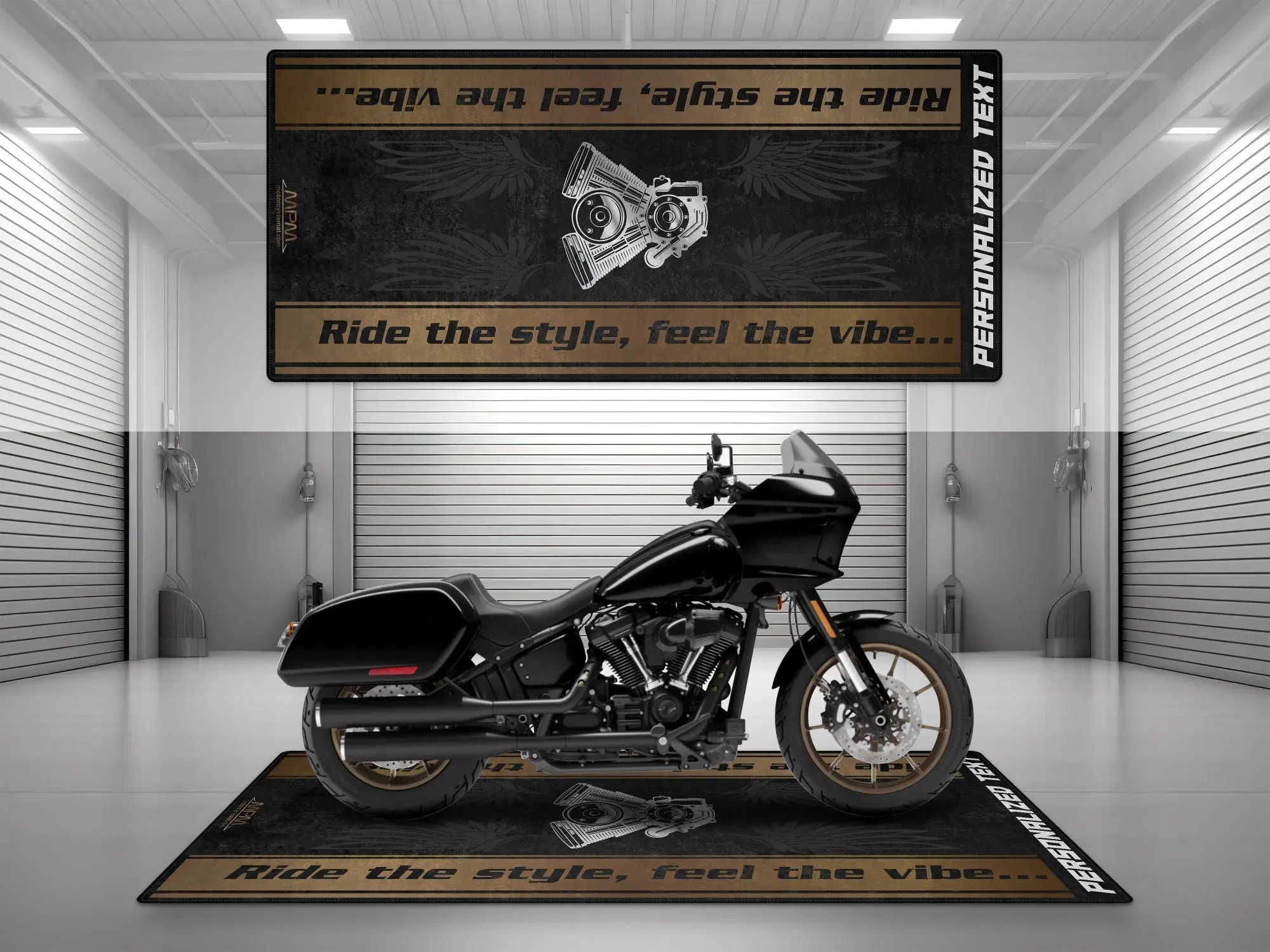 Motorcycle Mat for Cruiser Motorcycle "Ride The Style, Feel The Vibe" - MM7307 - Image 12
