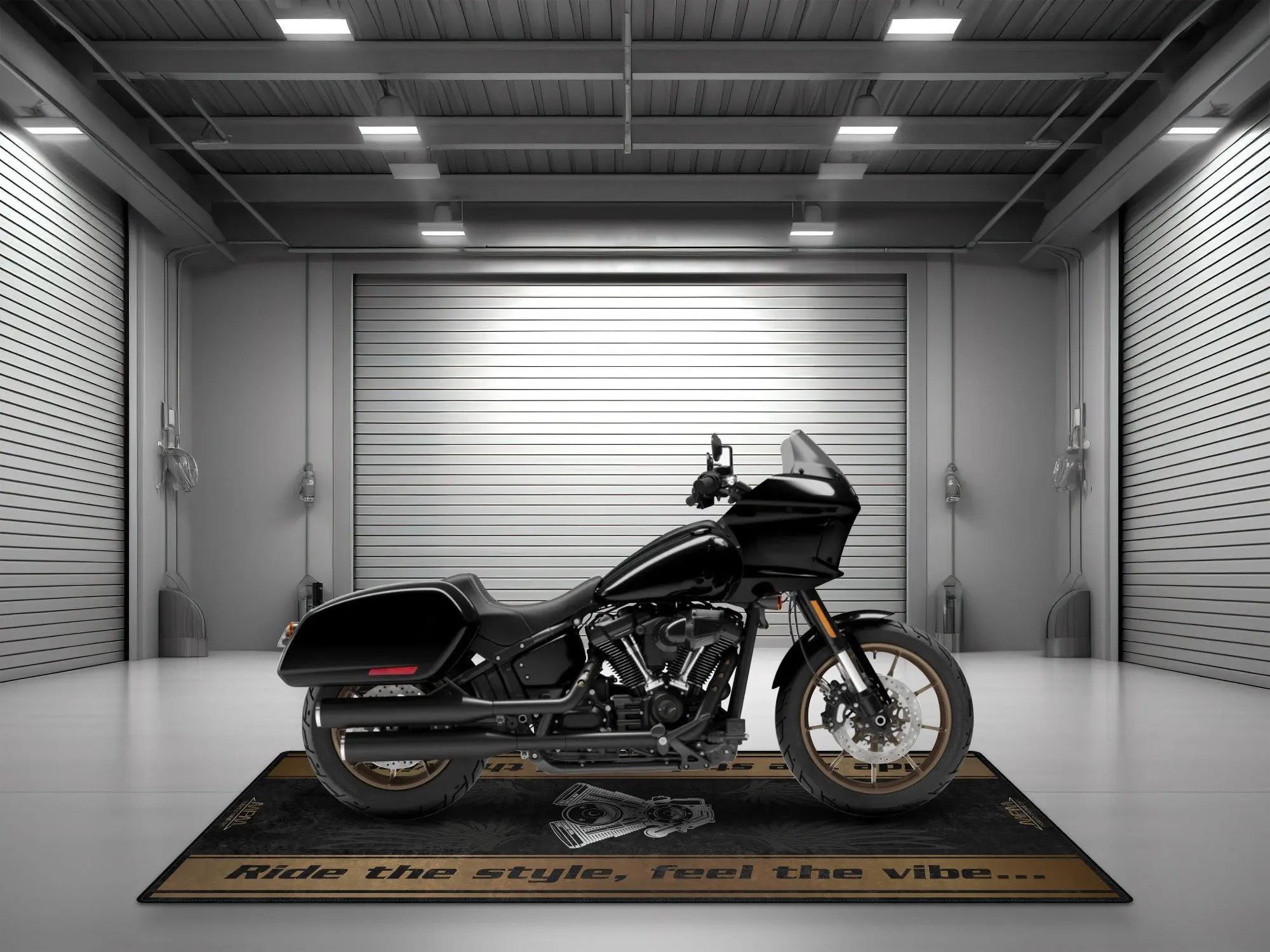 Motorcycle Mat for Cruiser Motorcycle "Ride The Style, Feel The Vibe" - MM7307 - Image 13