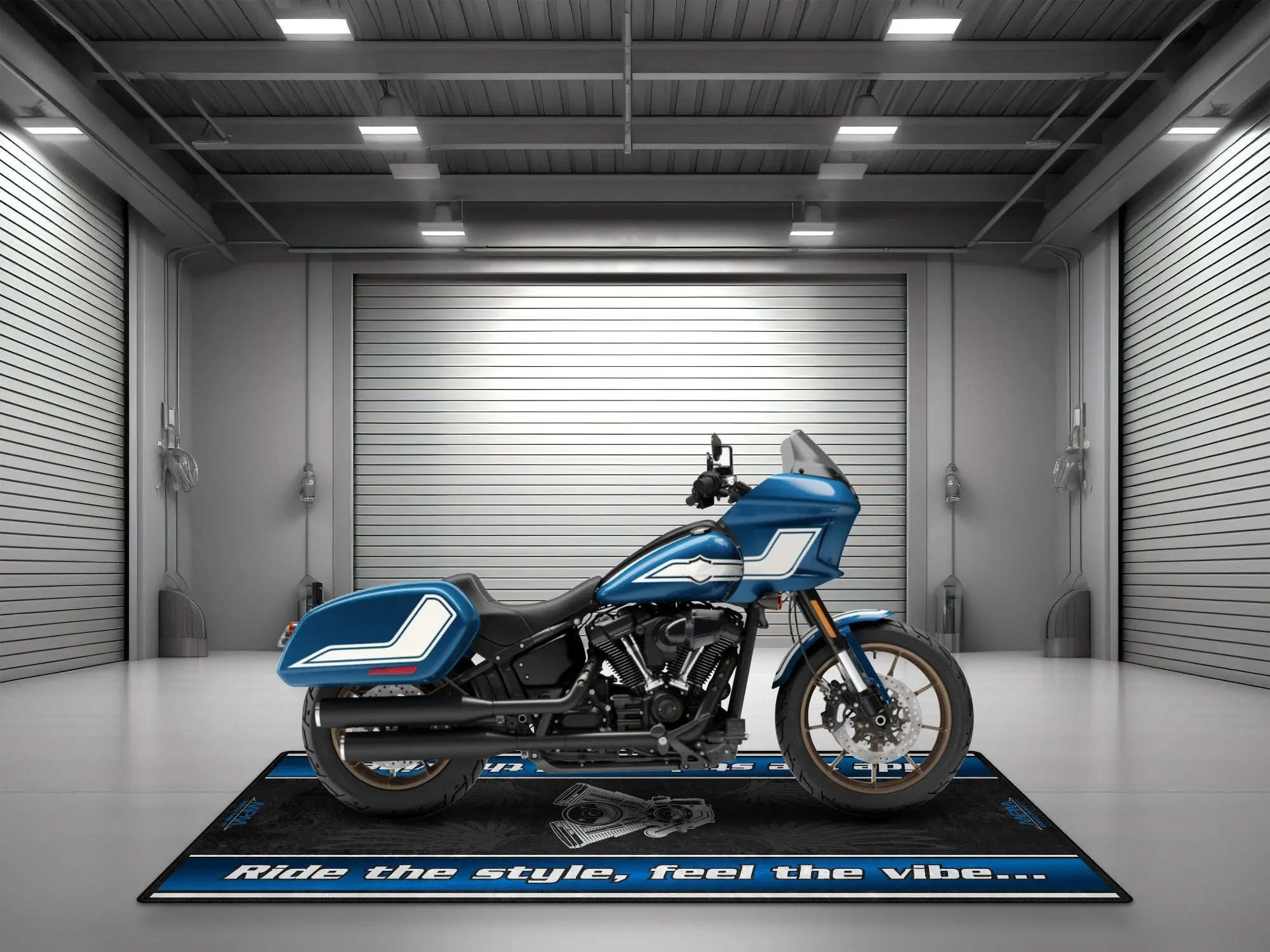 Motorcycle Mat for Cruiser Motorcycle "Ride The Style, Feel The Vibe" - MM7307 - Image 14