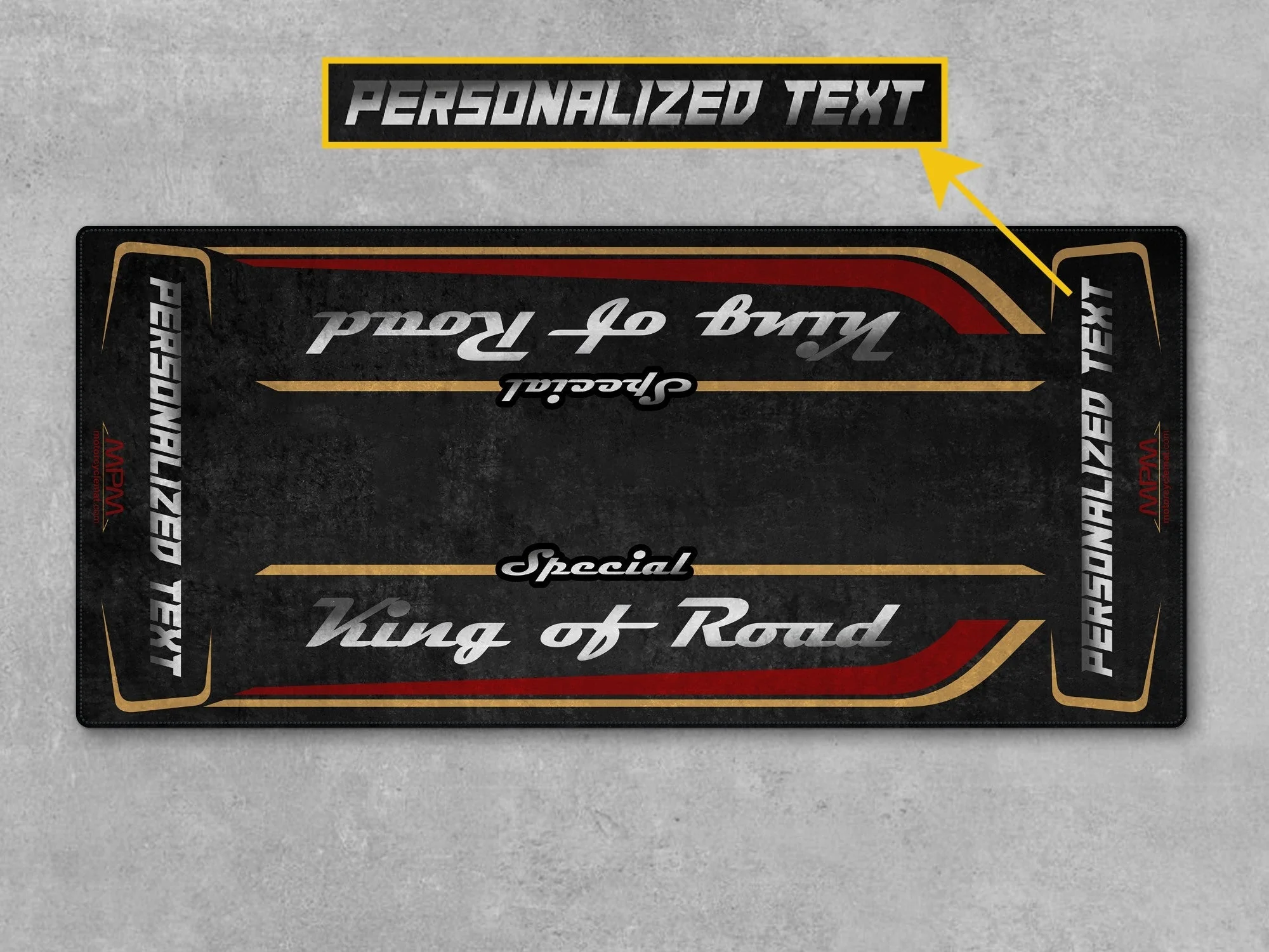 Motorcycle Mat for Cruiser Motorcycle "Special King of Road" - MM7346 - Image 11