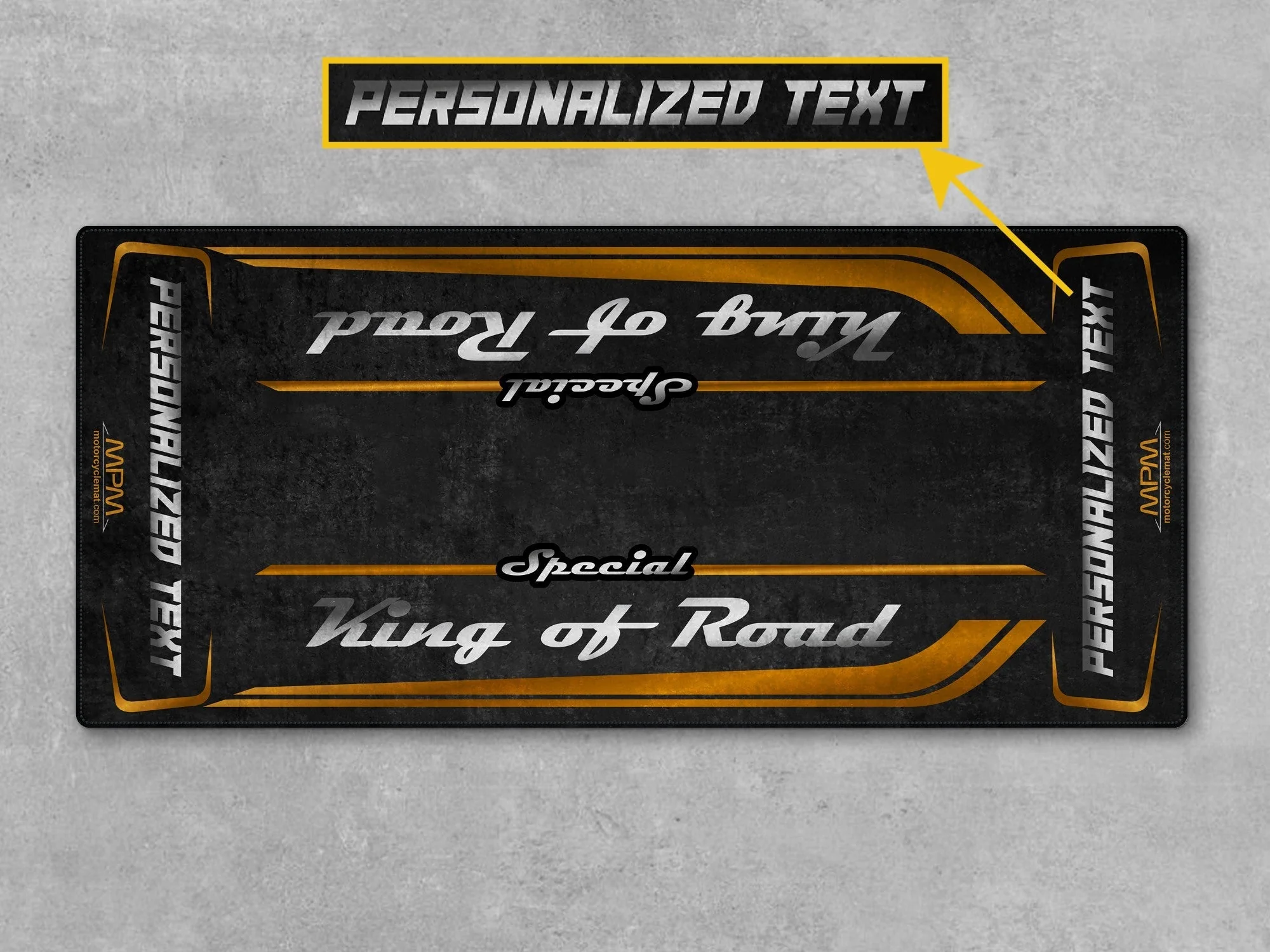 Motorcycle Mat for Cruiser Motorcycle "Special King of Road" - MM7346 - Image 13