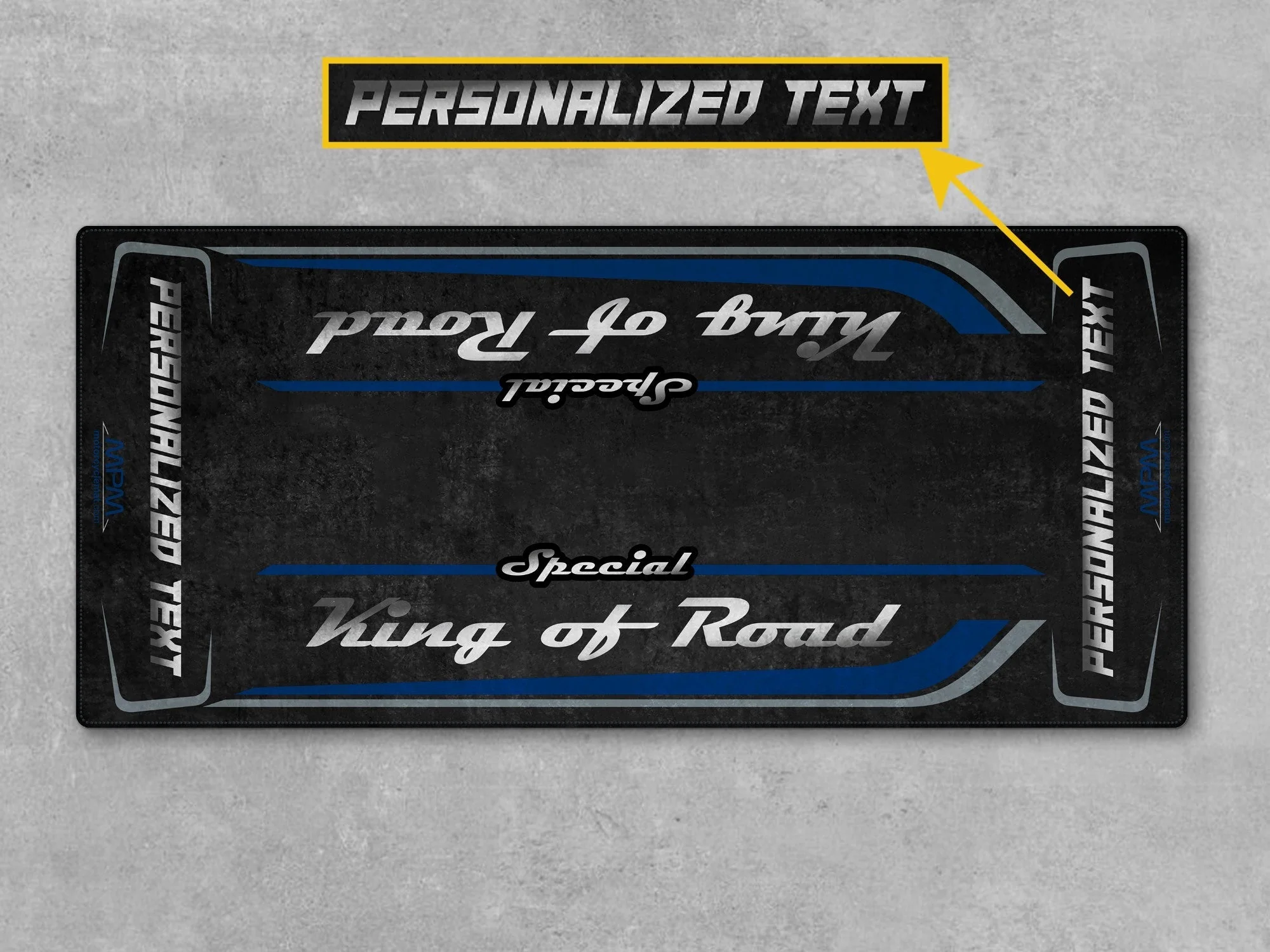 Motorcycle Mat for Cruiser Motorcycle "Special King of Road" - MM7346 - Image 15
