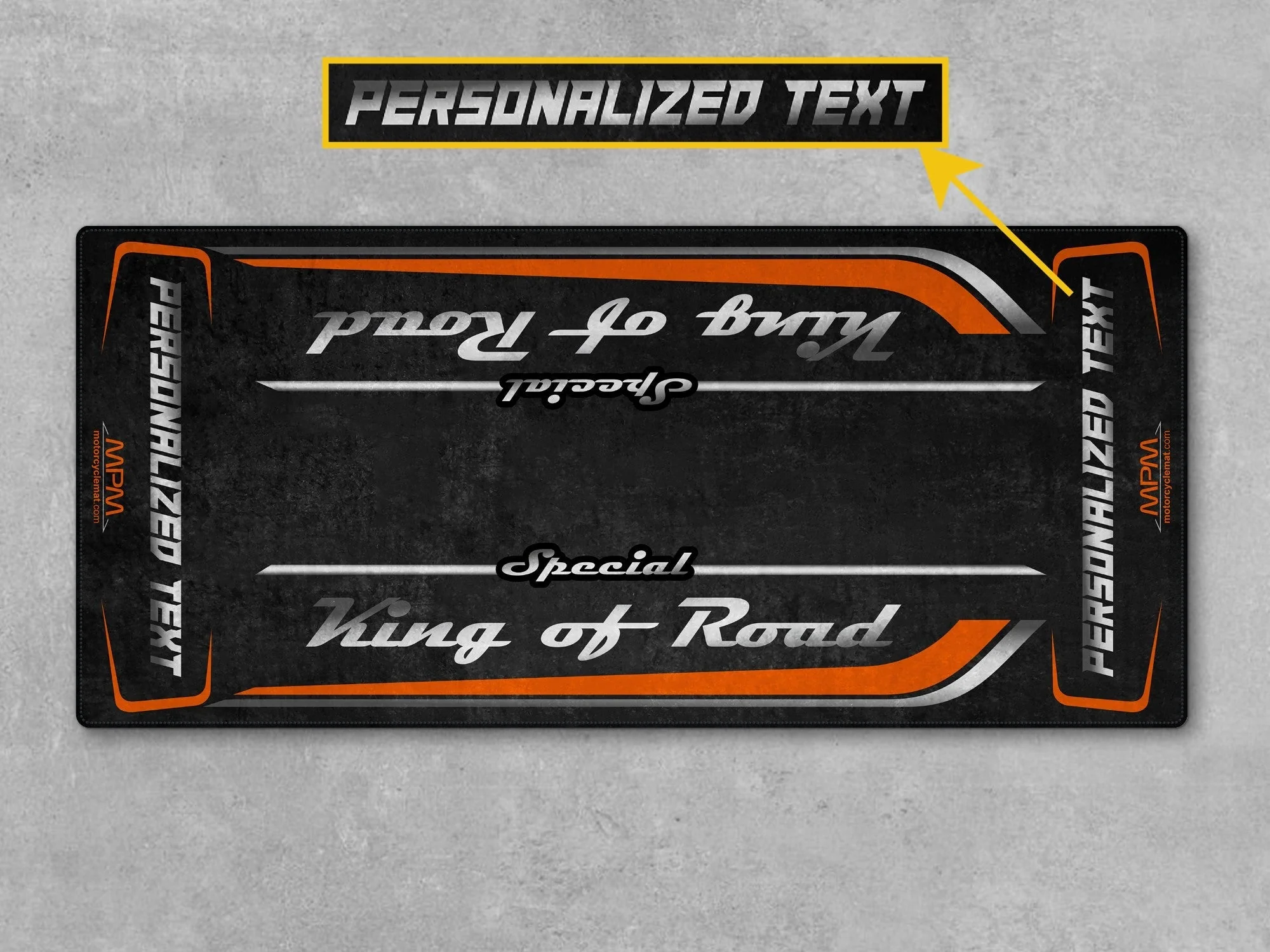 Motorcycle Mat for Cruiser Motorcycle "Special King of Road" - MM7346 - Image 17
