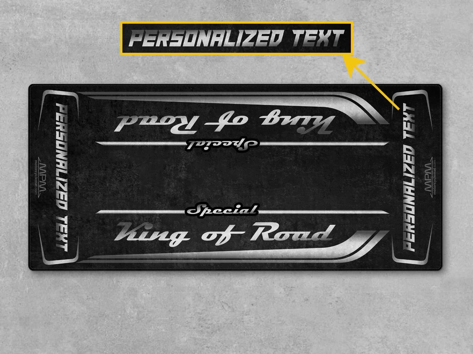 Motorcycle Mat for Cruiser Motorcycle "Special King of Road" - MM7346 - Image 19