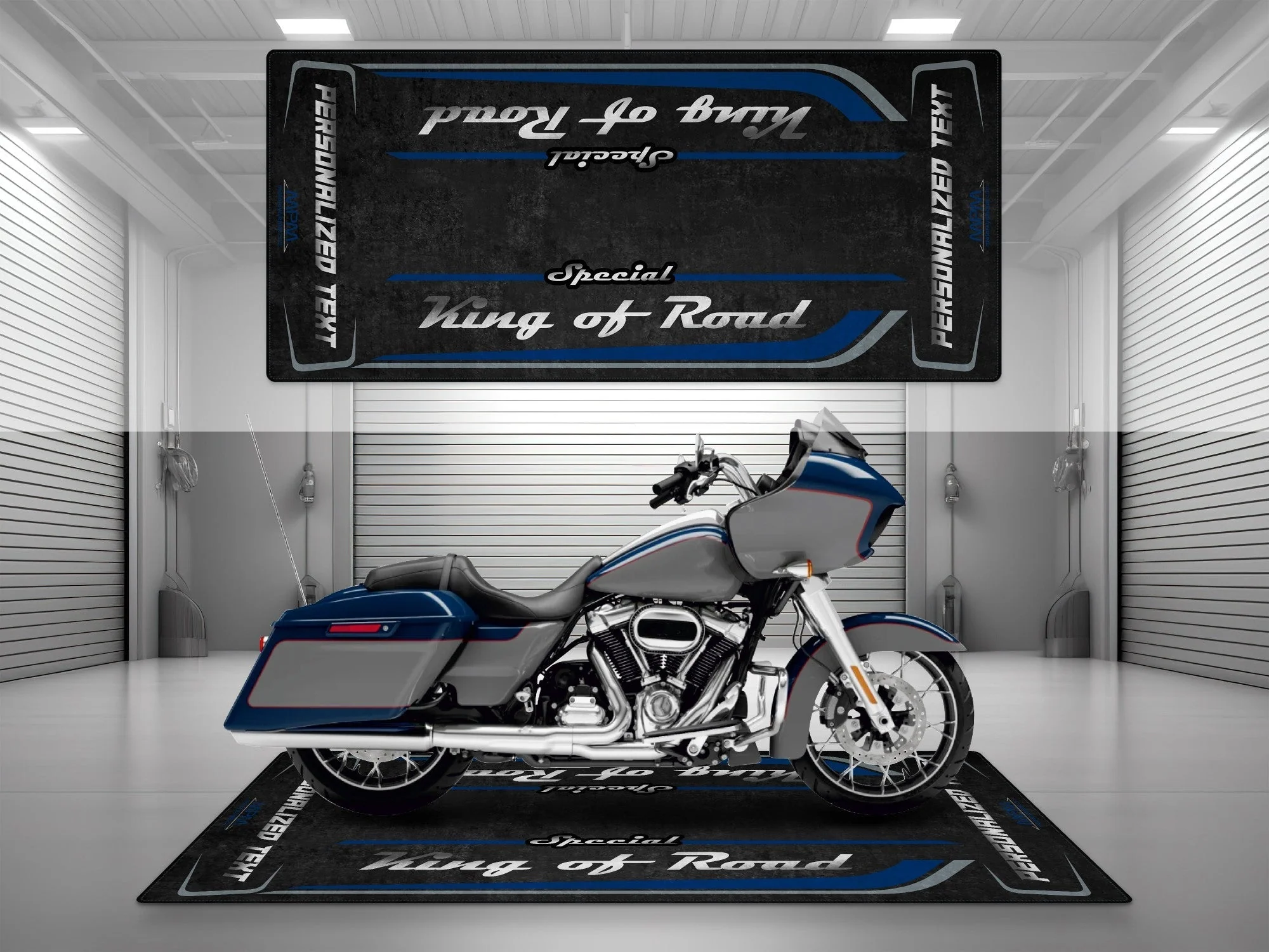 Motorcycle Mat for Cruiser Motorcycle "Special King of Road" - MM7346 - Image 24