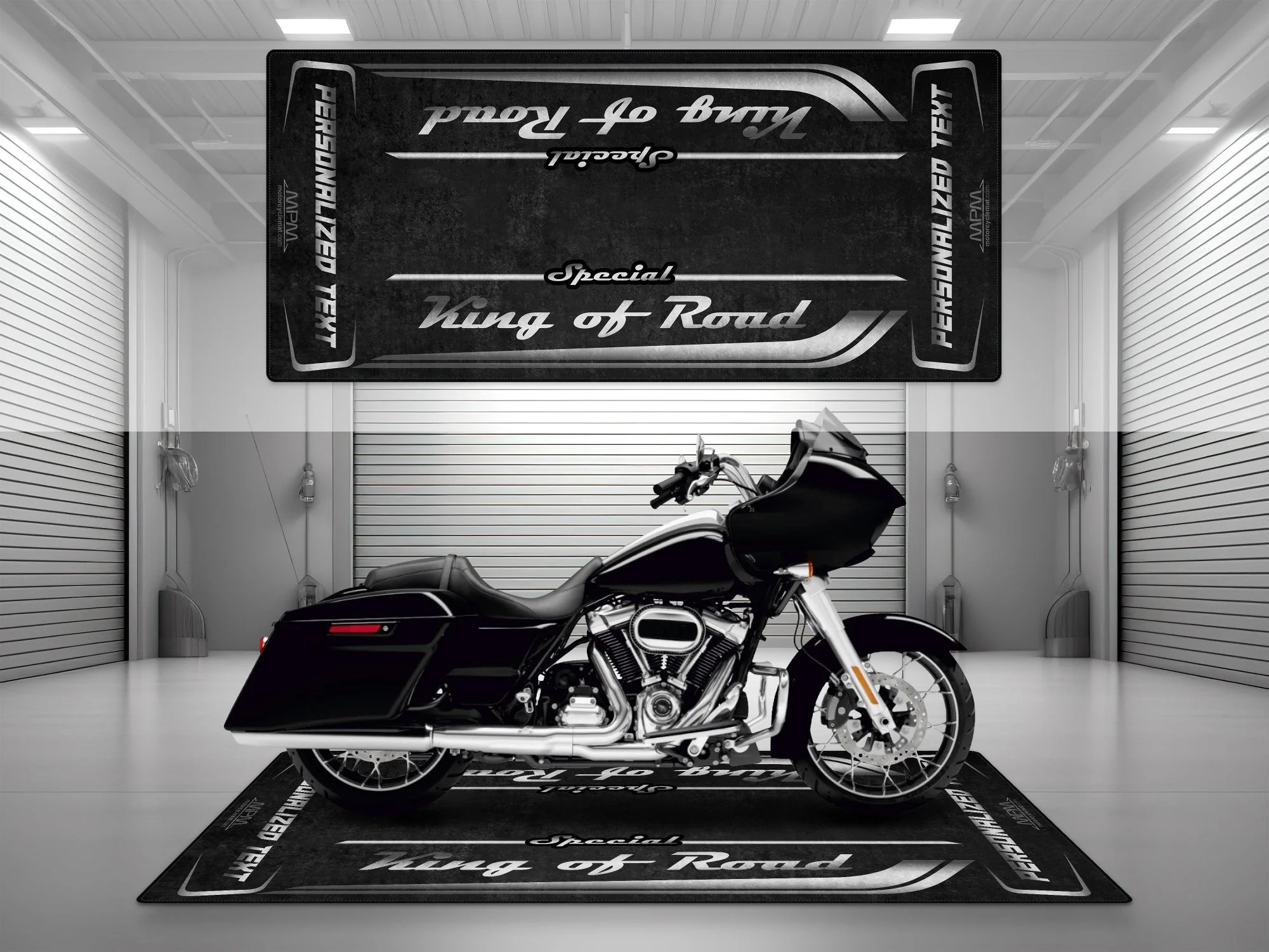 Motorcycle Mat for Cruiser Motorcycle "Special King of Road" - MM7346 - Image 27