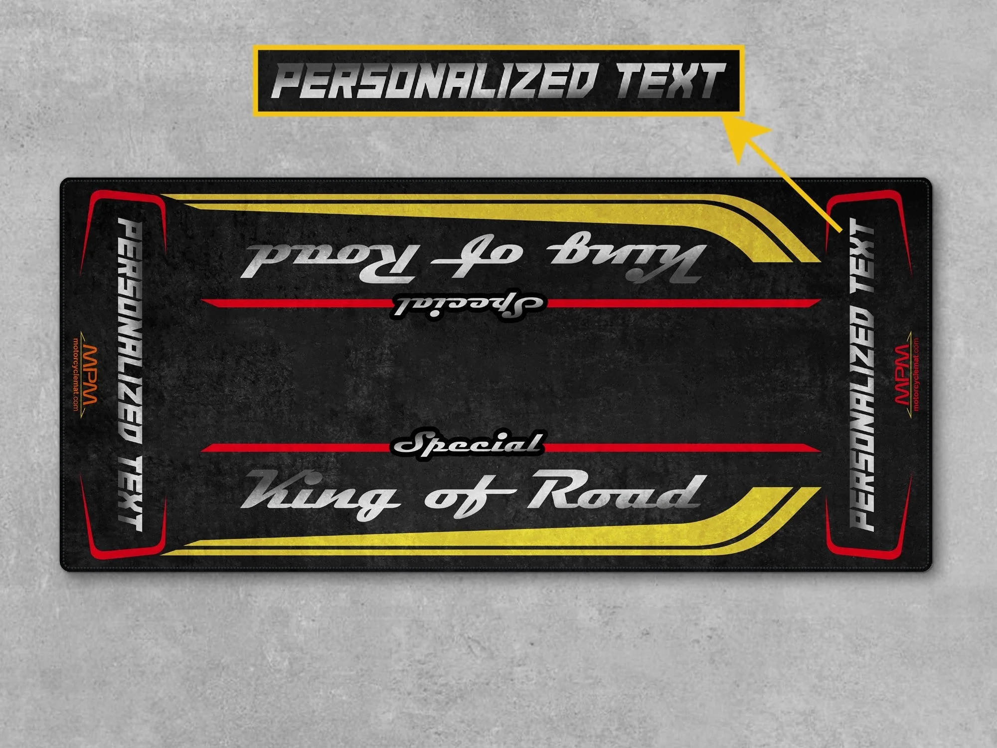Motorcycle Mat for Cruiser Motorcycle "Special King of Road" - MM7346 - Image 9
