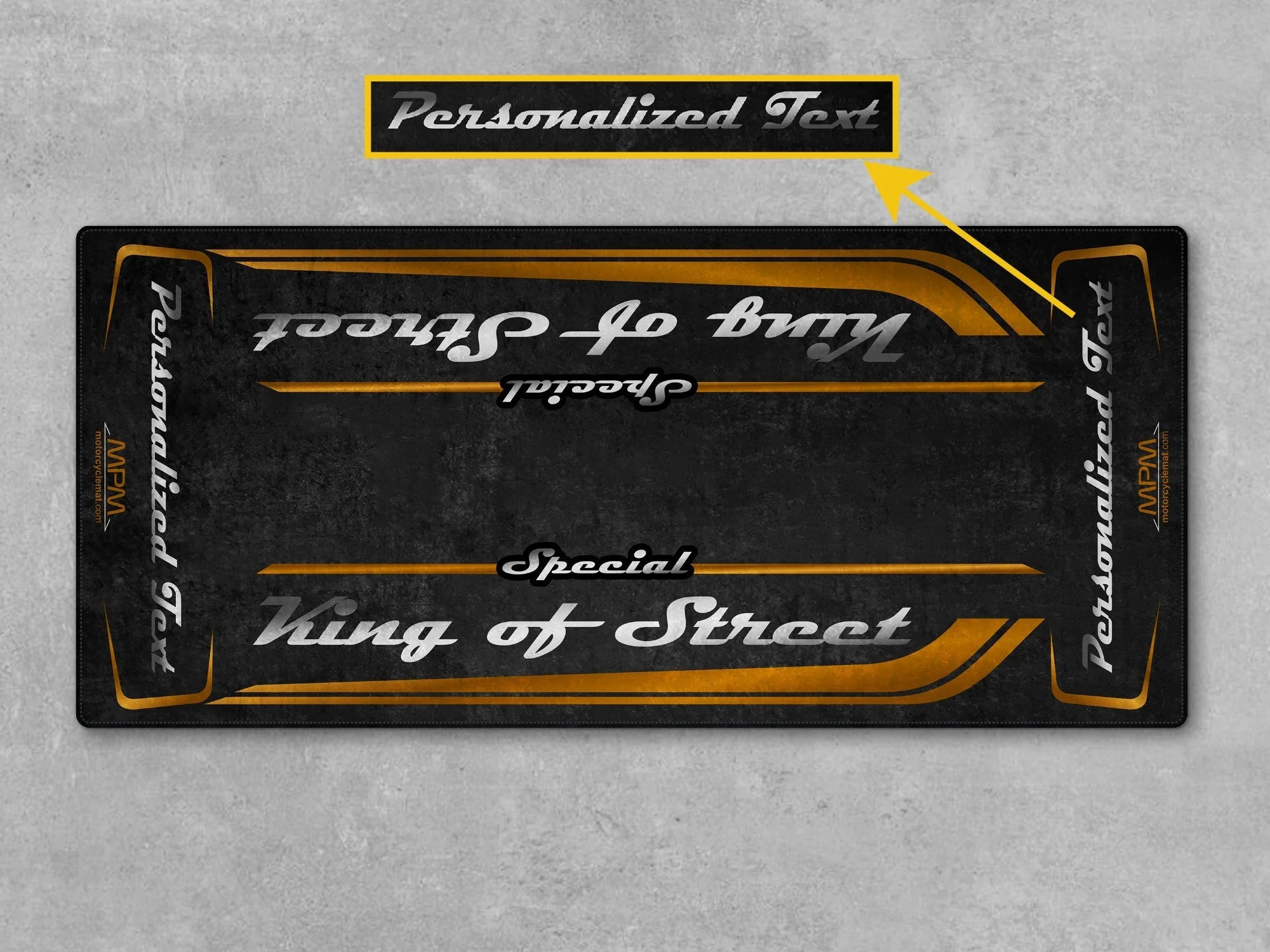 Motorcycle Mat for Cruiser Motorcycle "Special King of Street" - MM7345 - Image 10