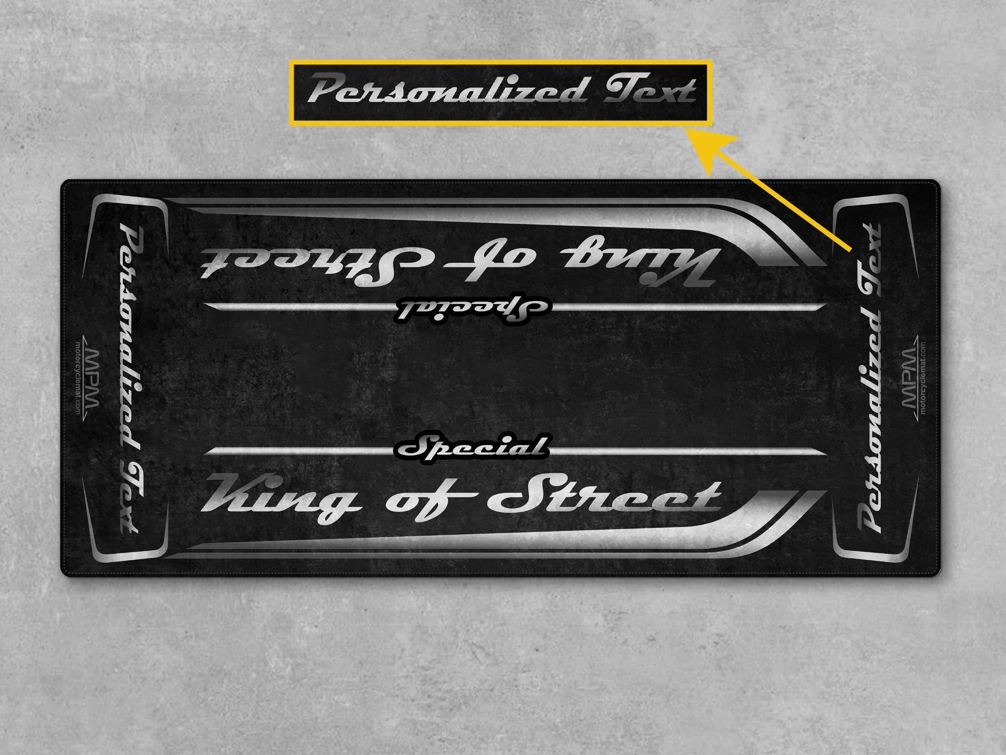 Motorcycle Mat for Cruiser Motorcycle "Special King of Street" - MM7345 - Image 12