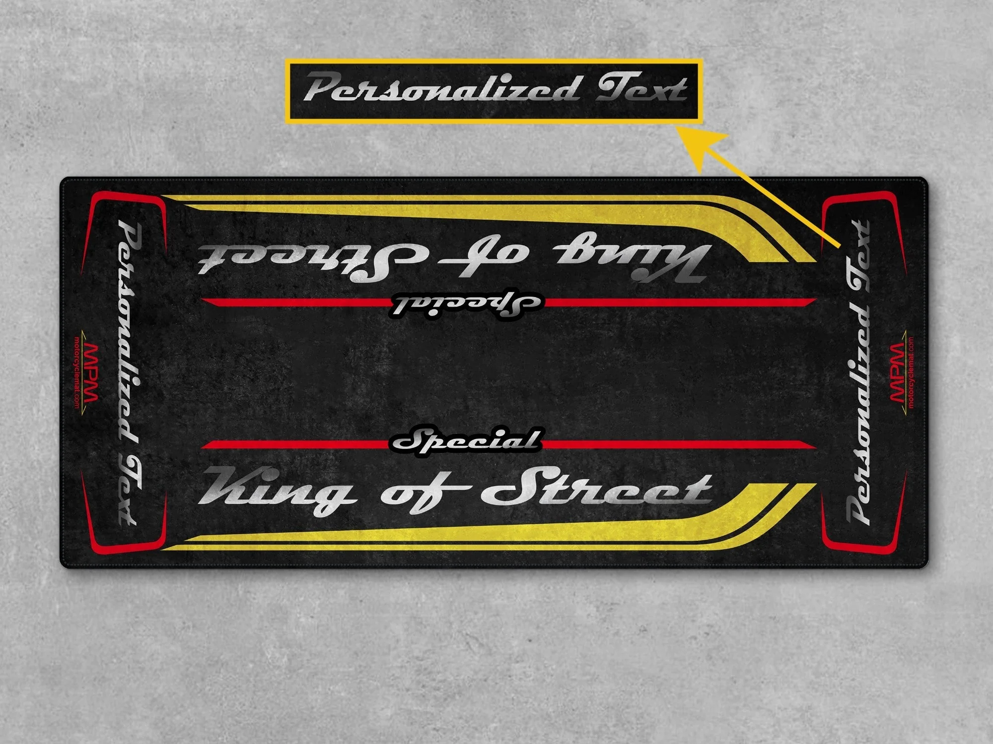 Motorcycle Mat for Cruiser Motorcycle "Special King of Street" - MM7345 - Image 16