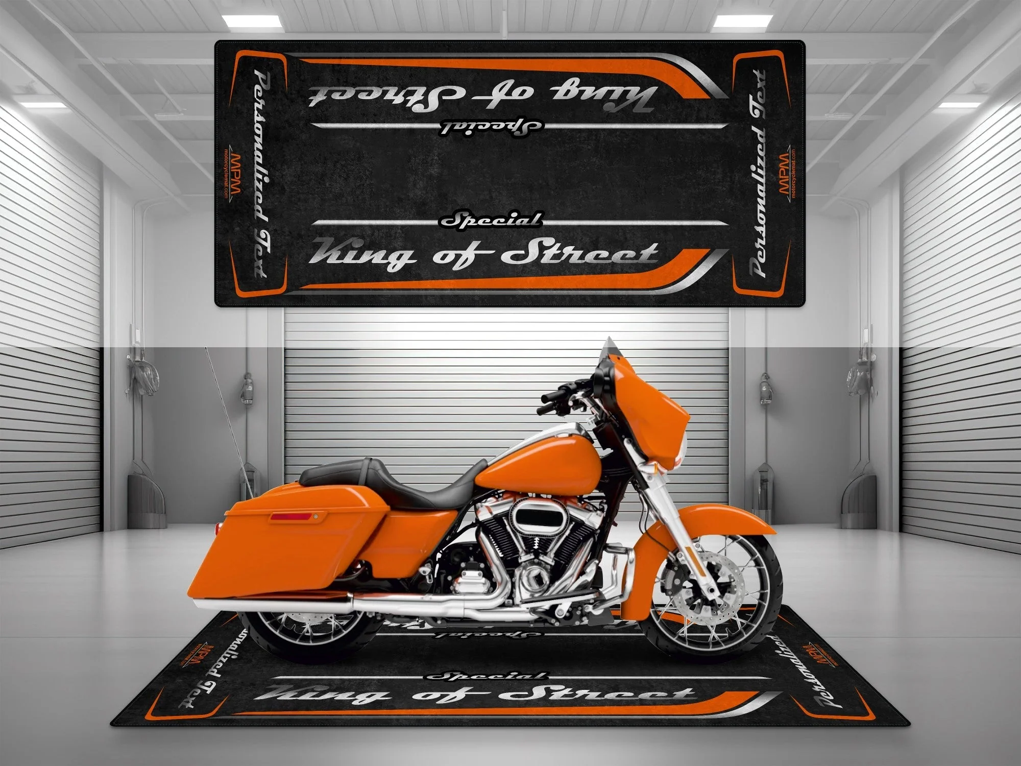 Motorcycle Mat for Cruiser Motorcycle "Special King of Street" - MM7345 - Image 17